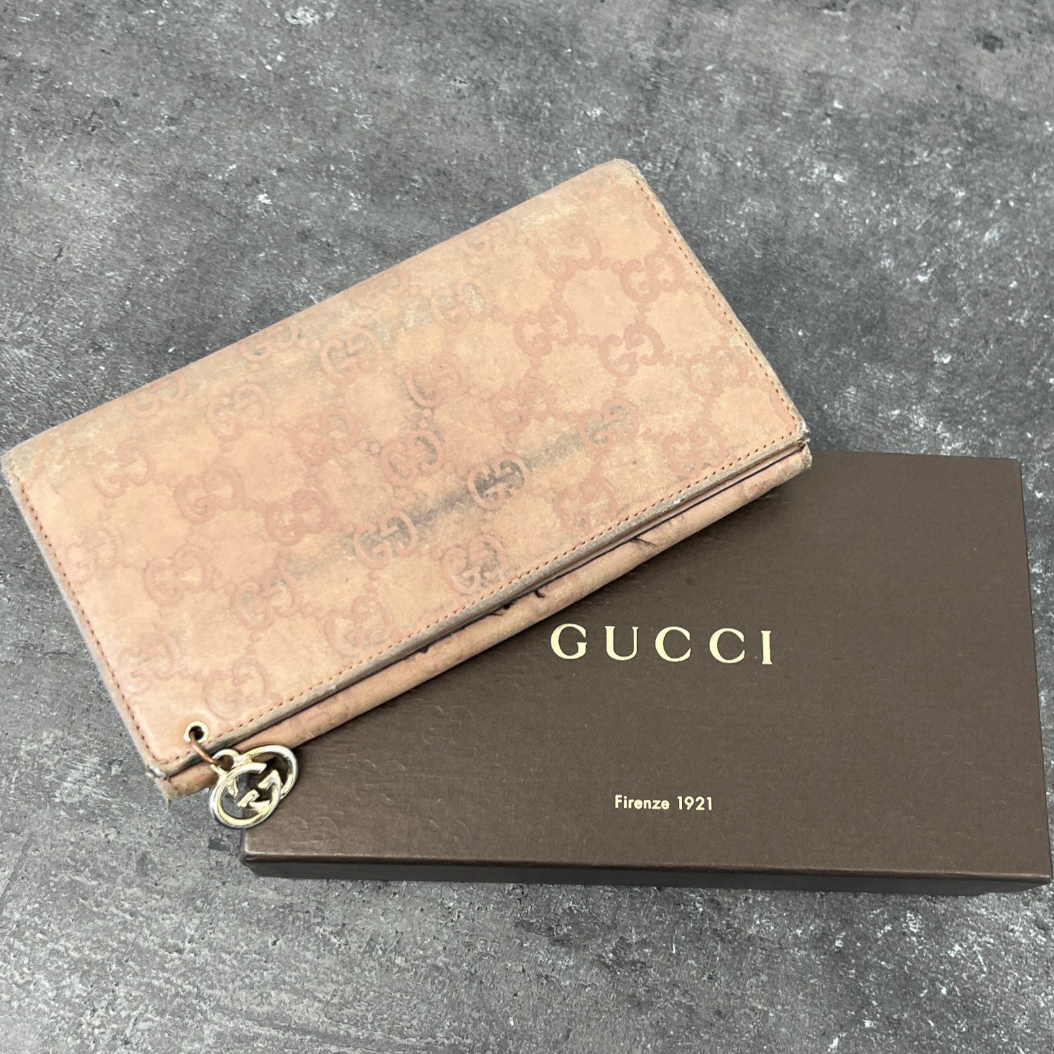 Women's Guccissima Continental Wallet Beige