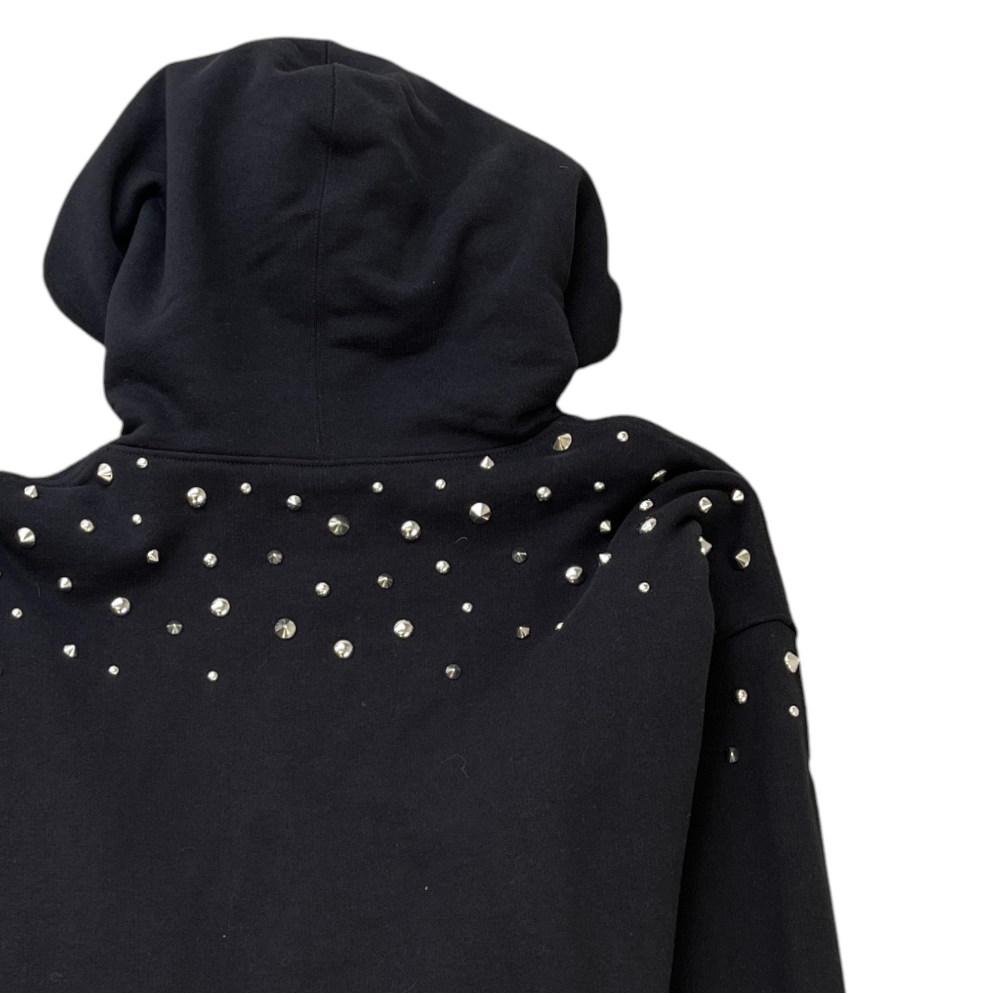 Men's Studded Hoodie Black Size XL