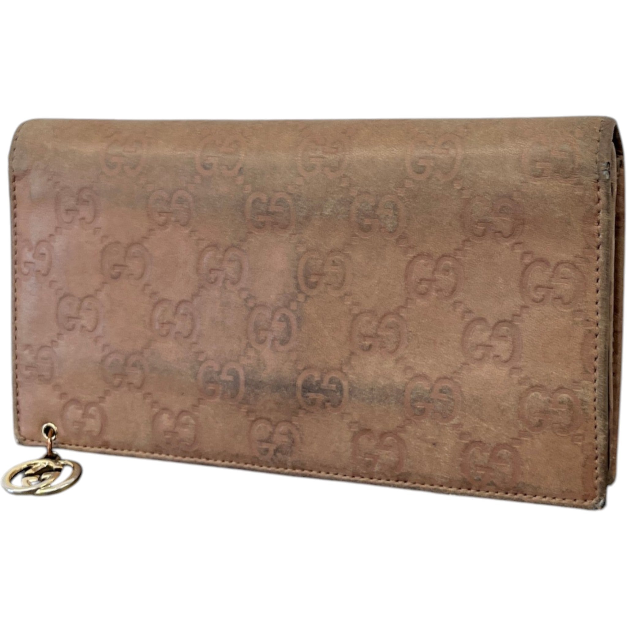 Women's Guccissima Continental Wallet Beige