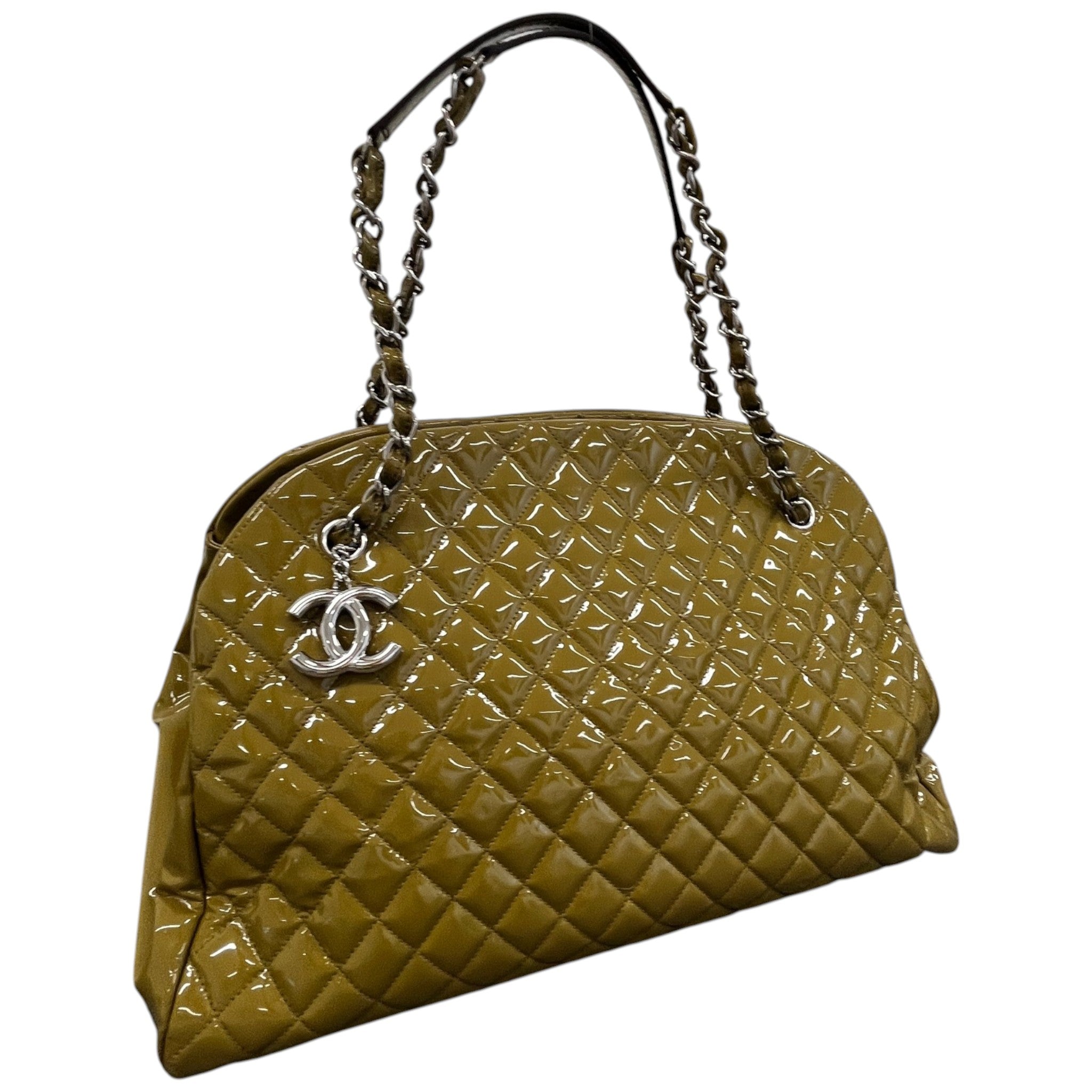 Women's Large Just Mademoiselle Bowling Olive Bag Green
