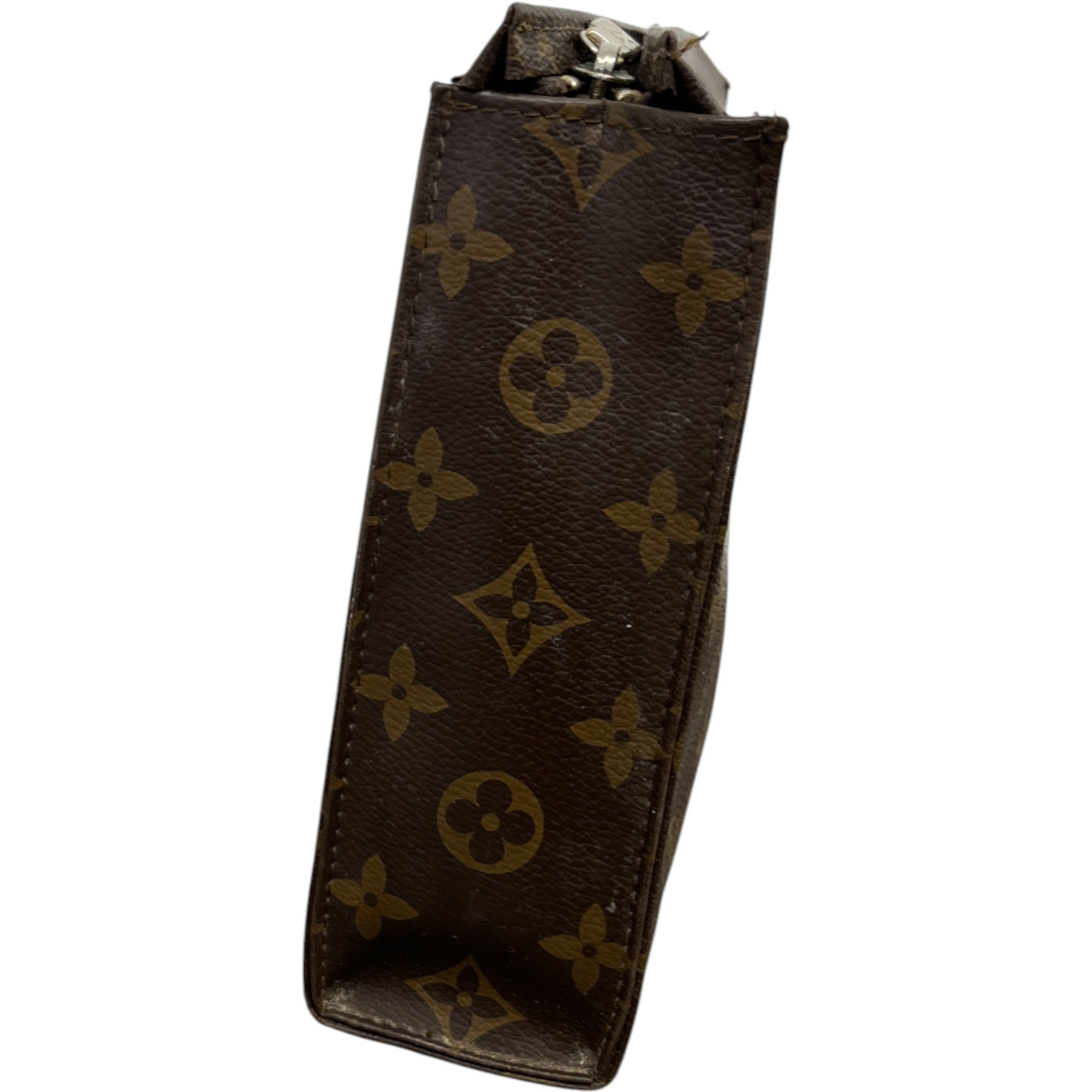 Women's Monogram Toiletry Pouch 26 Toiletry Bag Brown