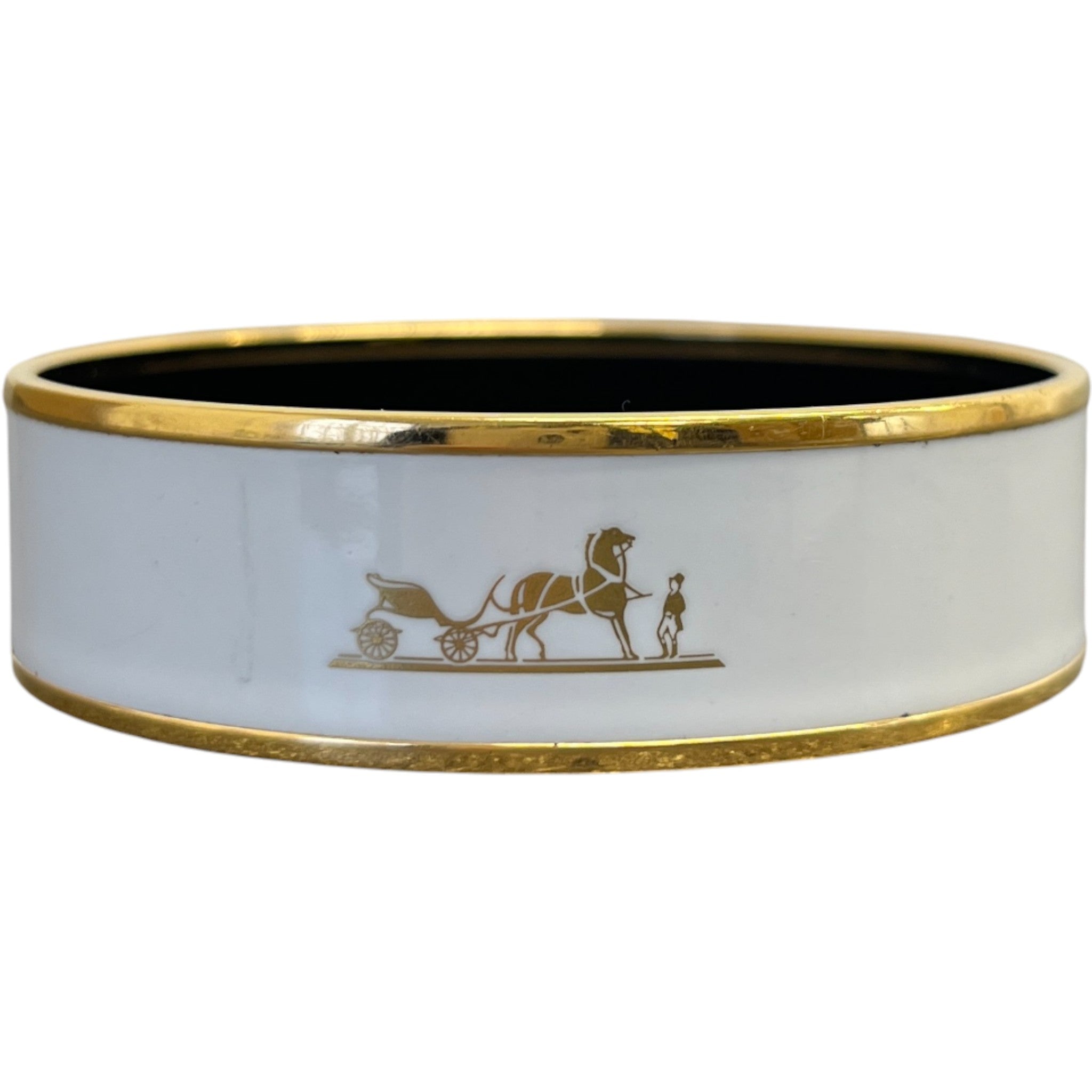 Women's Calèche Enamel Bangle Bracelet Gold