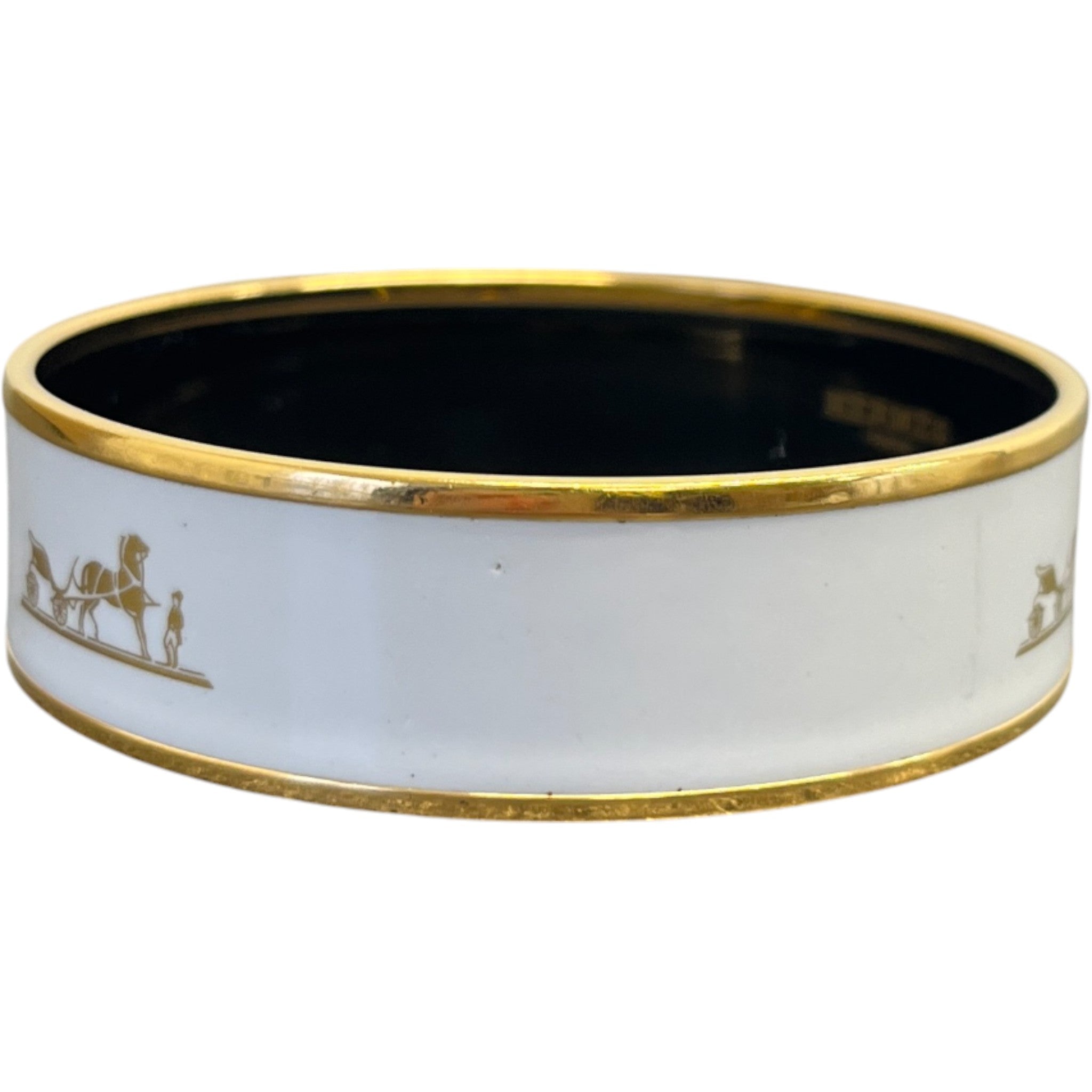 Women's Calèche Enamel Bangle Bracelet Gold