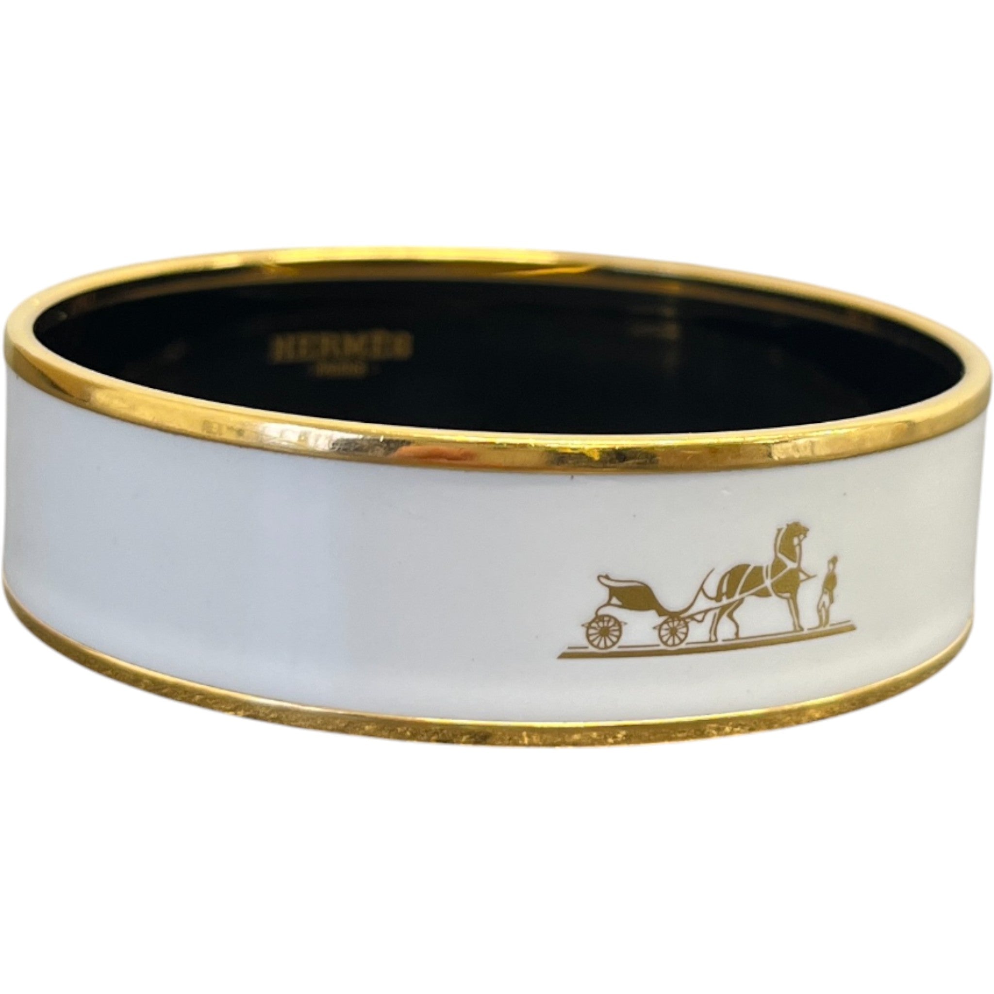 Women's Calèche Enamel Bangle Bracelet Gold