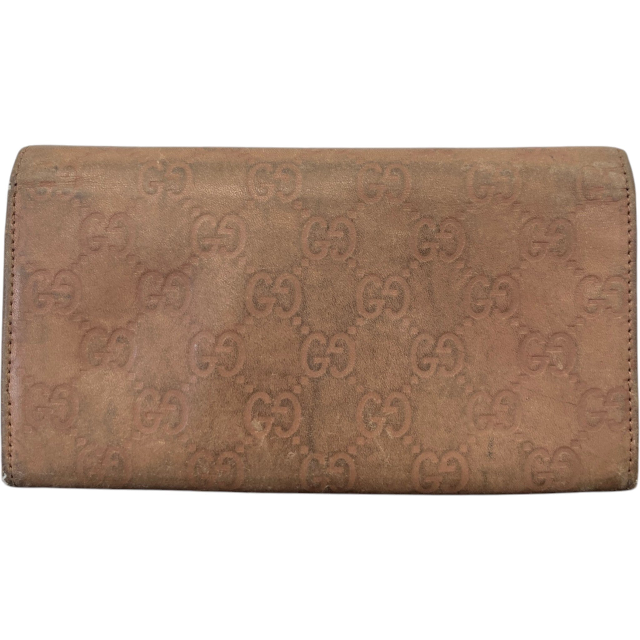 Women's Guccissima Continental Wallet Beige