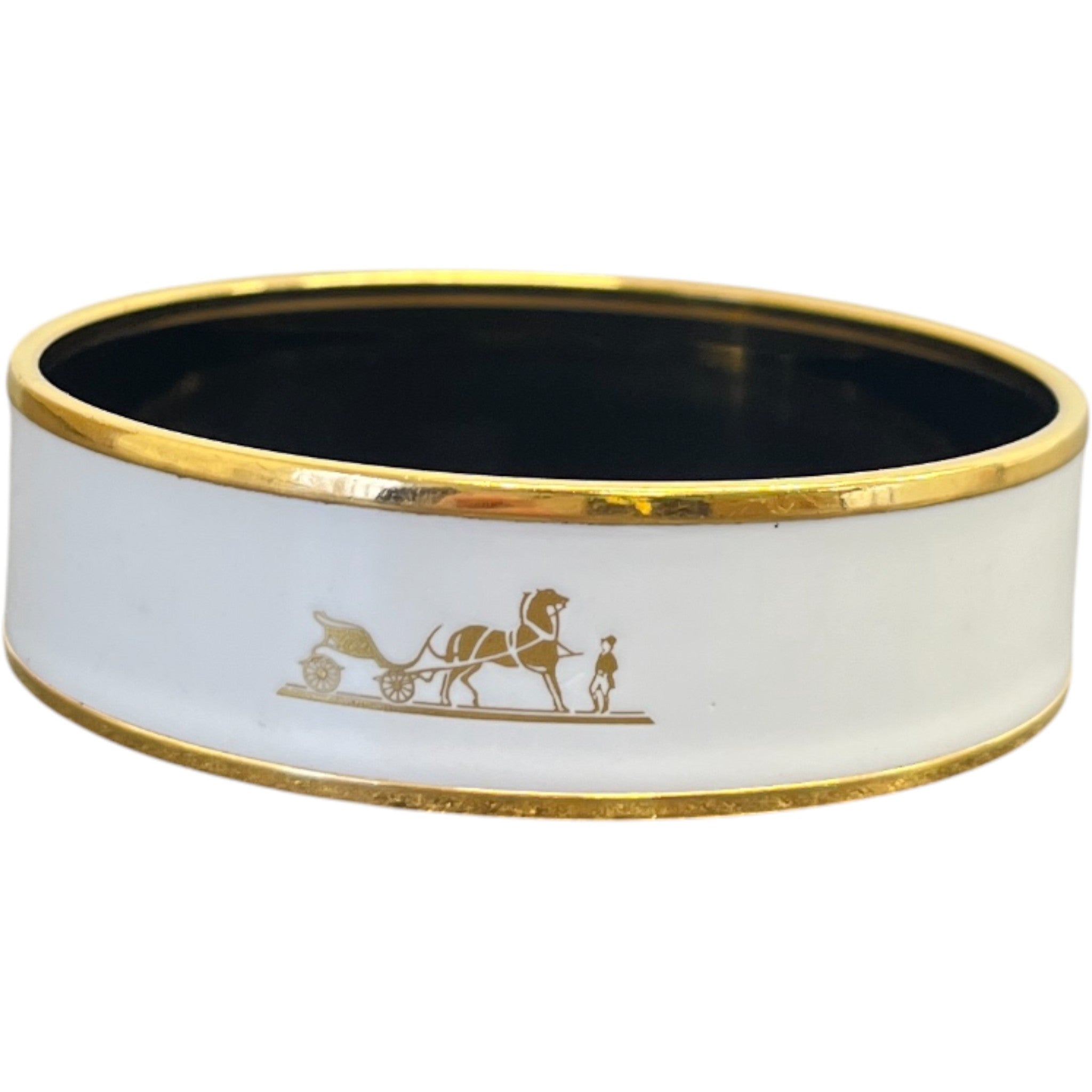 Women's Calèche Enamel Bangle Bracelet Gold