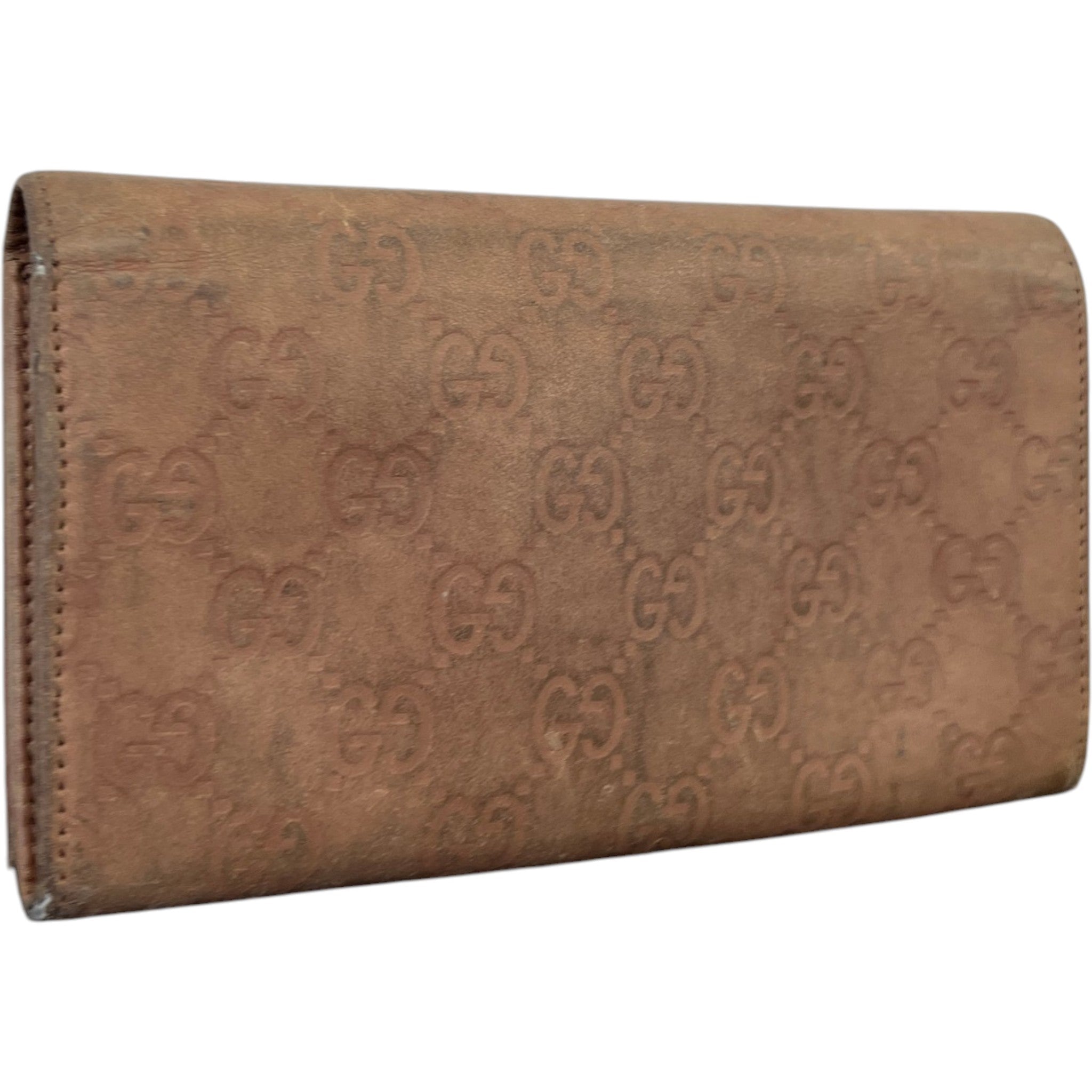 Women's Guccissima Continental Wallet Beige