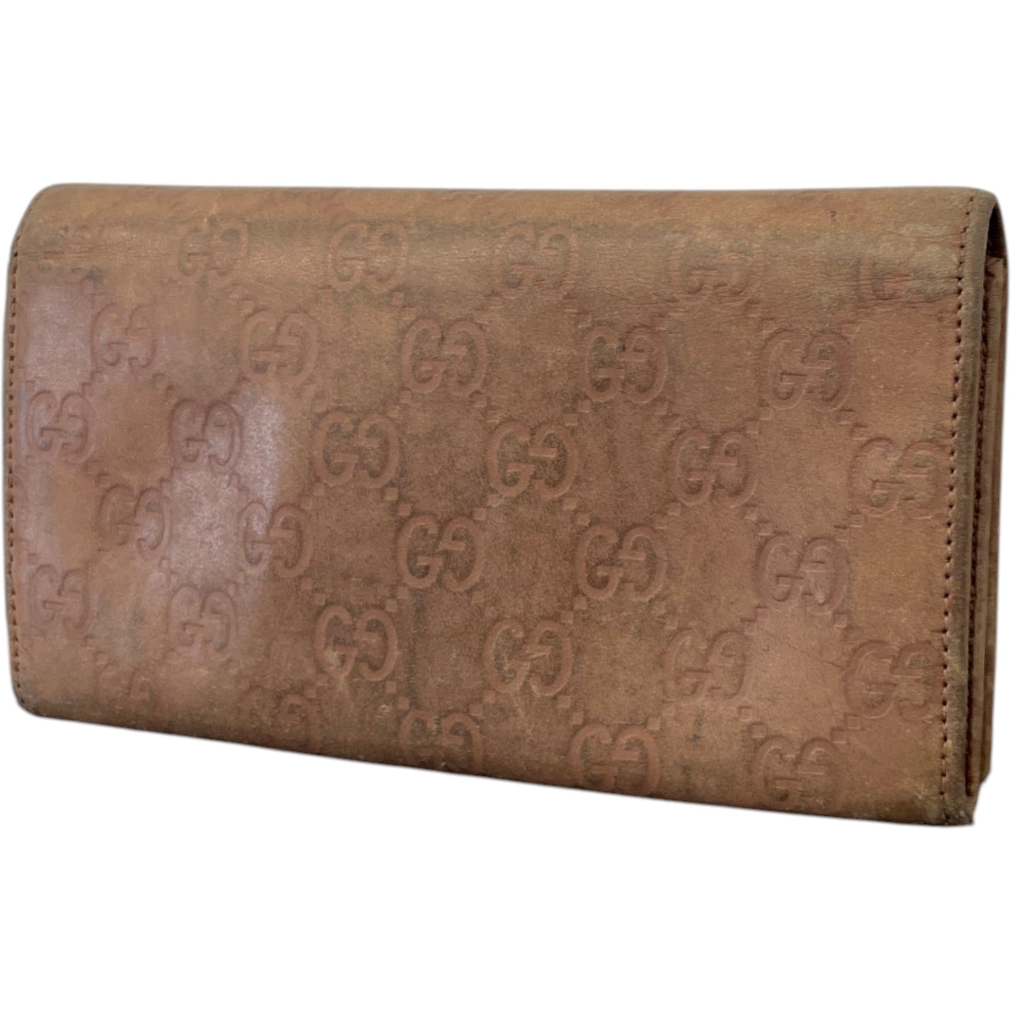 Women's Guccissima Continental Wallet Beige