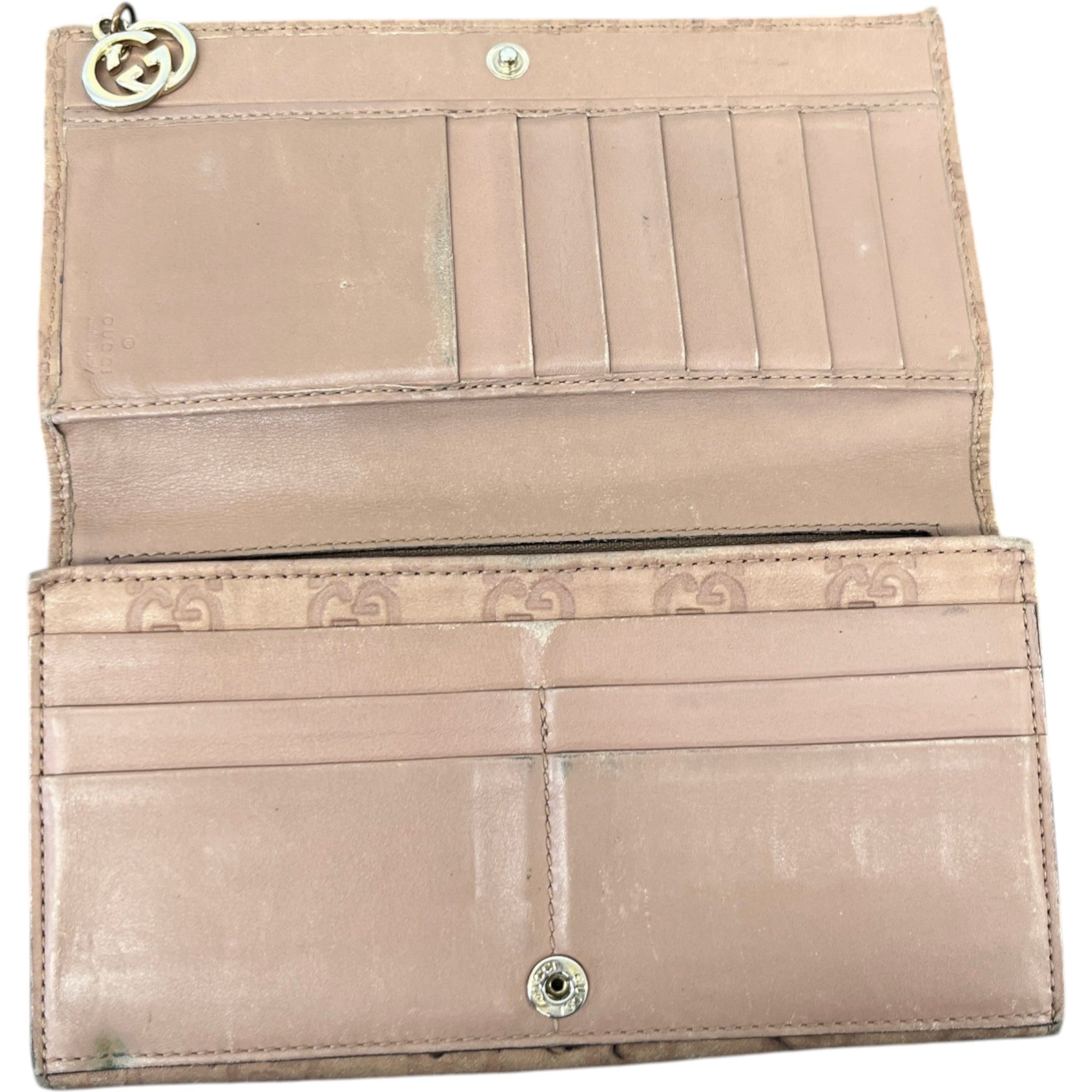 Women's Guccissima Continental Wallet Beige
