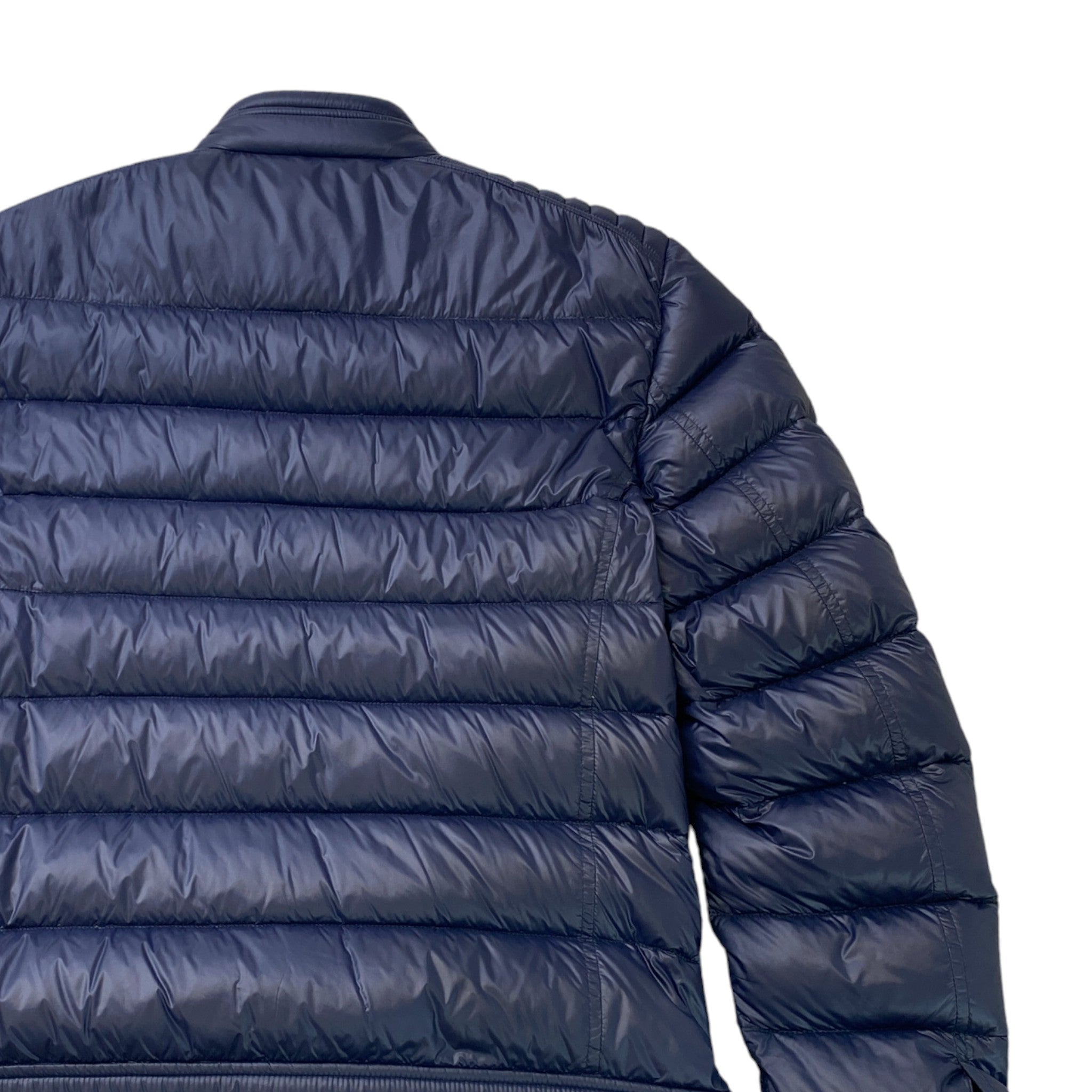 Men's Plaque Logo Down Jacket Blue Size IT 46 / S