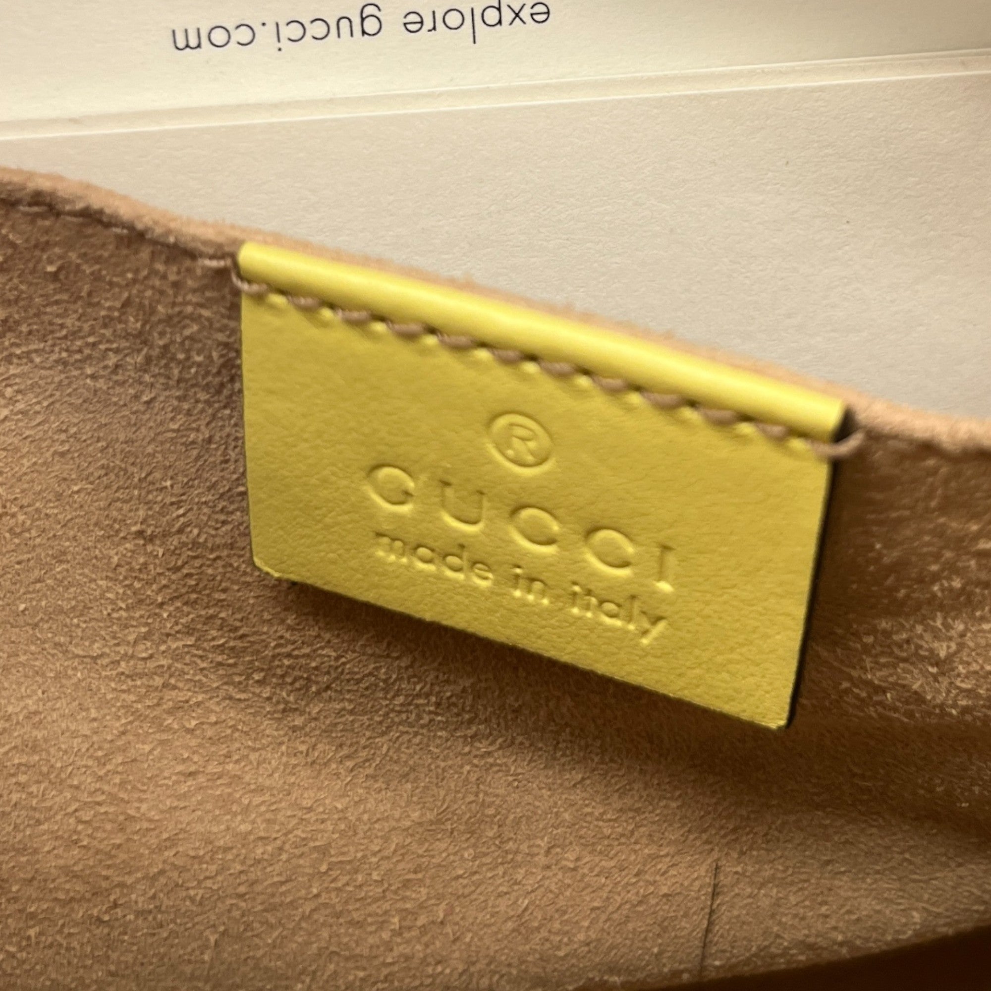 Women's Gg Marmont Crossbody Bag Yellow