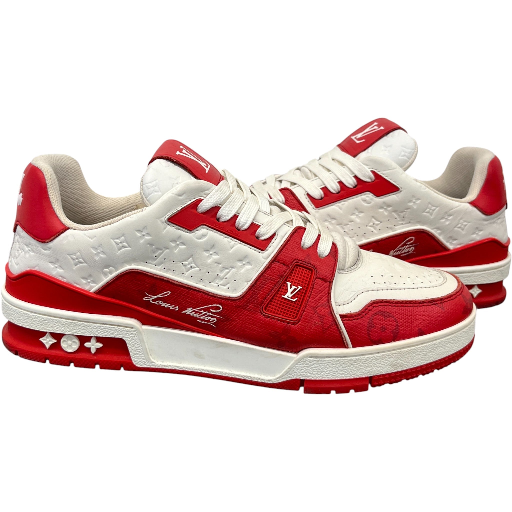 Men's Lv Low Trainers Red Size EU 42 / UK 8