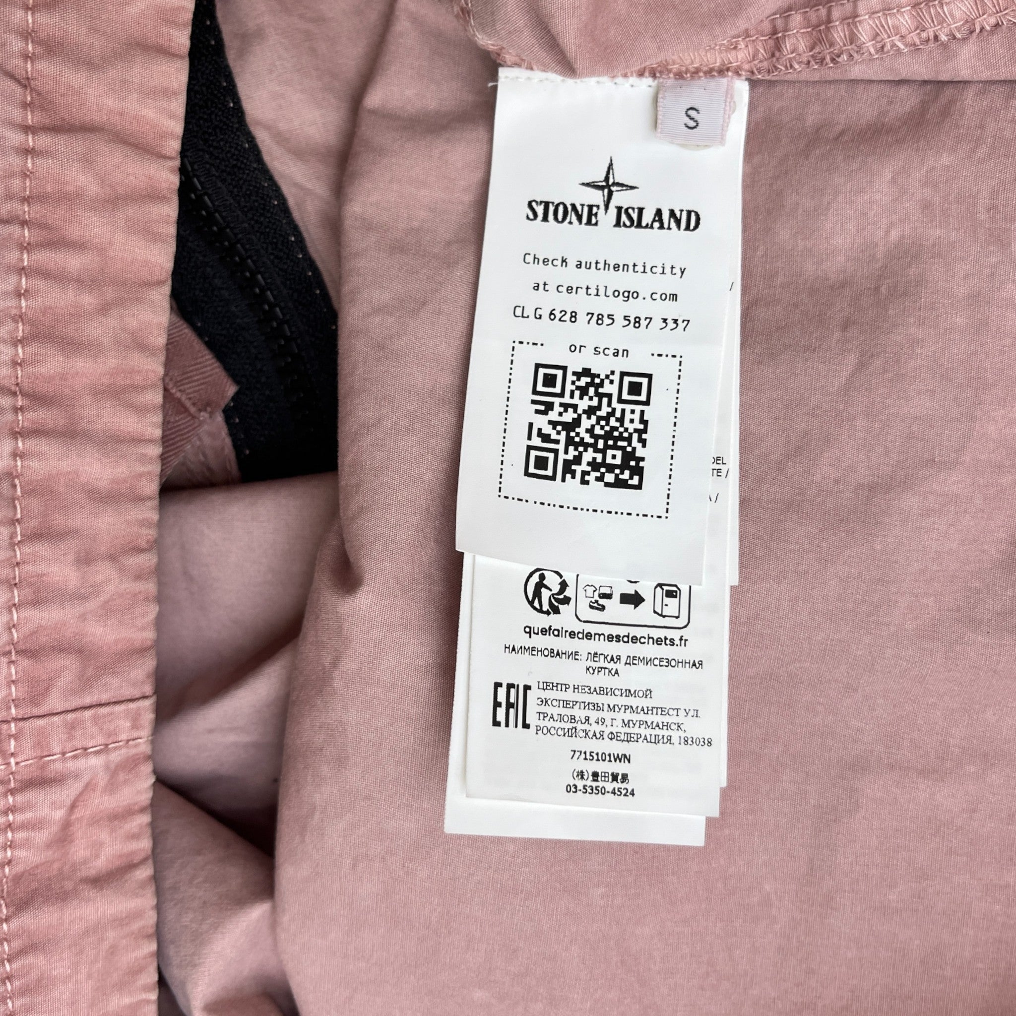 Men's Applique Logo OverShirt Pink Size S