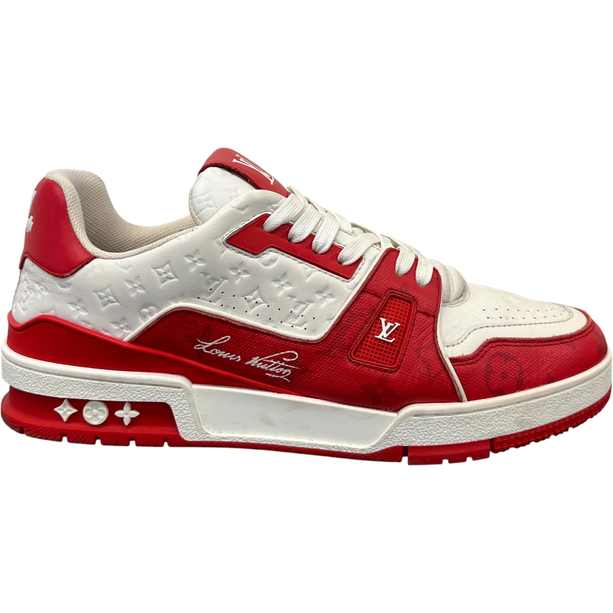 Men's Lv Low Trainers Red Size EU 42 / UK 8