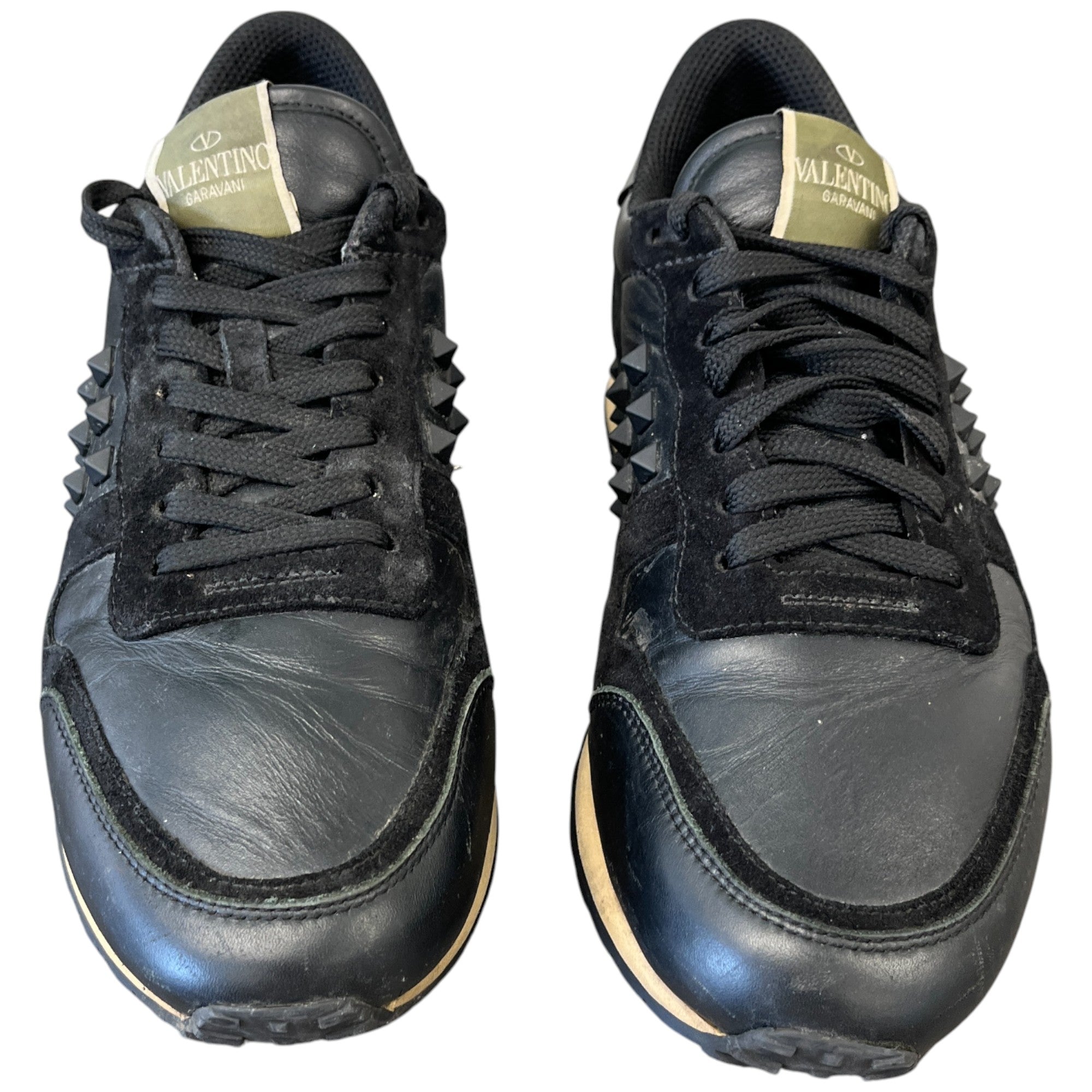 Men's Rockstud Low Trainers Black Size EU 40 / UK 6