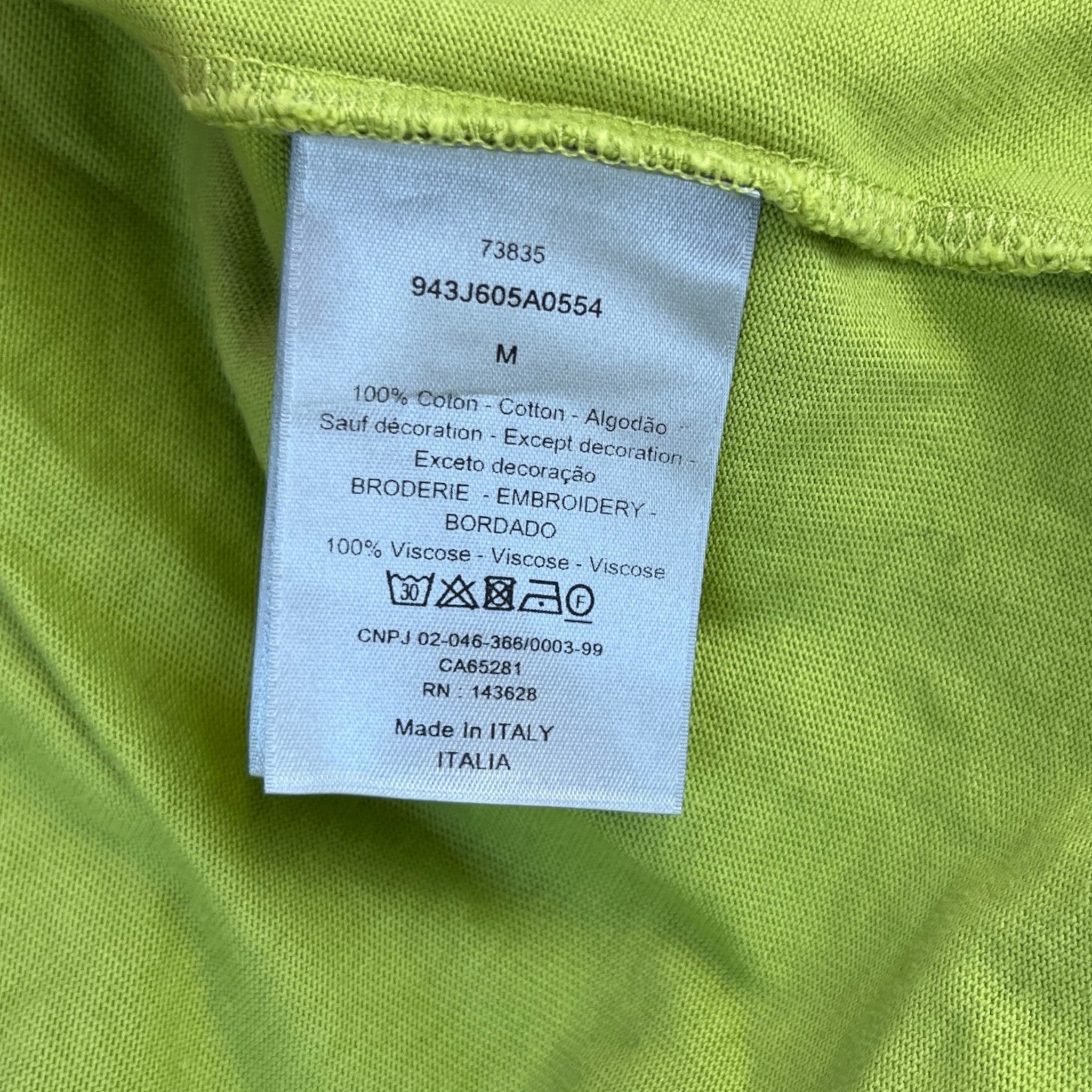 Men's Cd Icon T-Shirt Green Size M