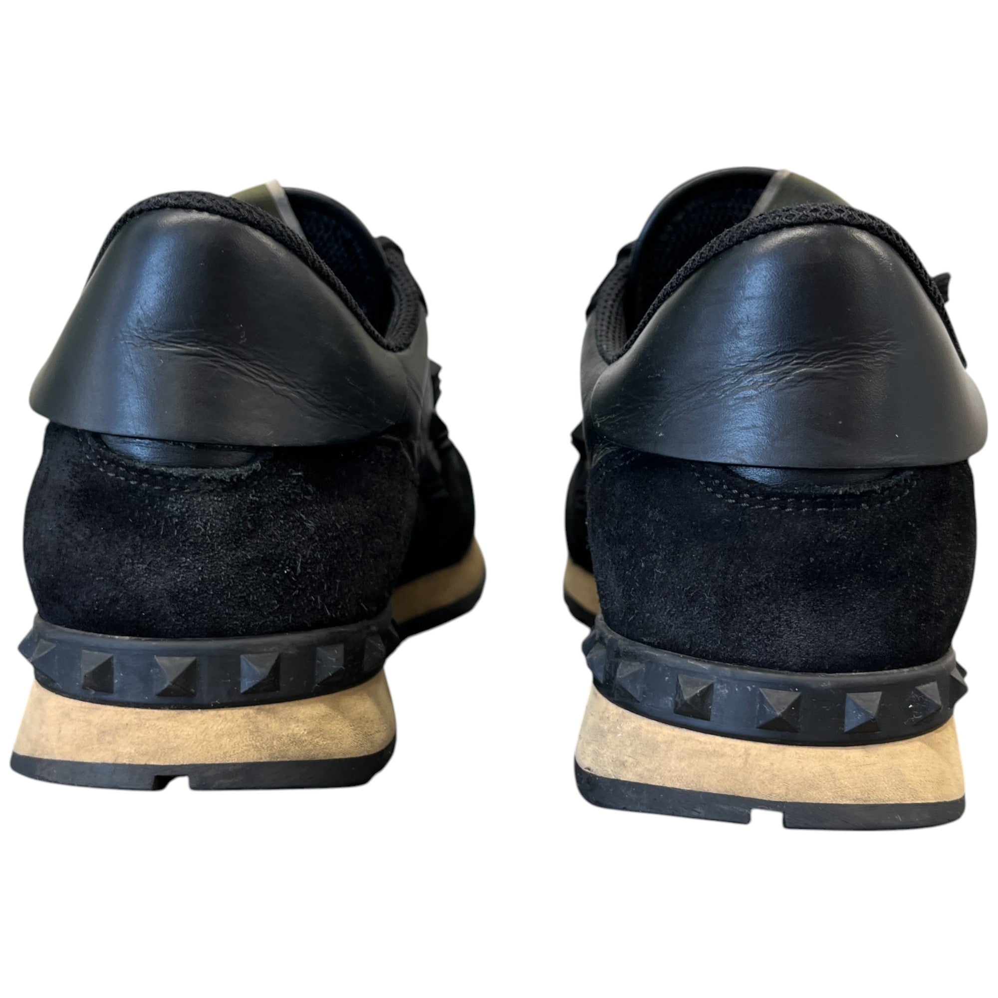 Men's Rockstud Low Trainers Black Size EU 40 / UK 6