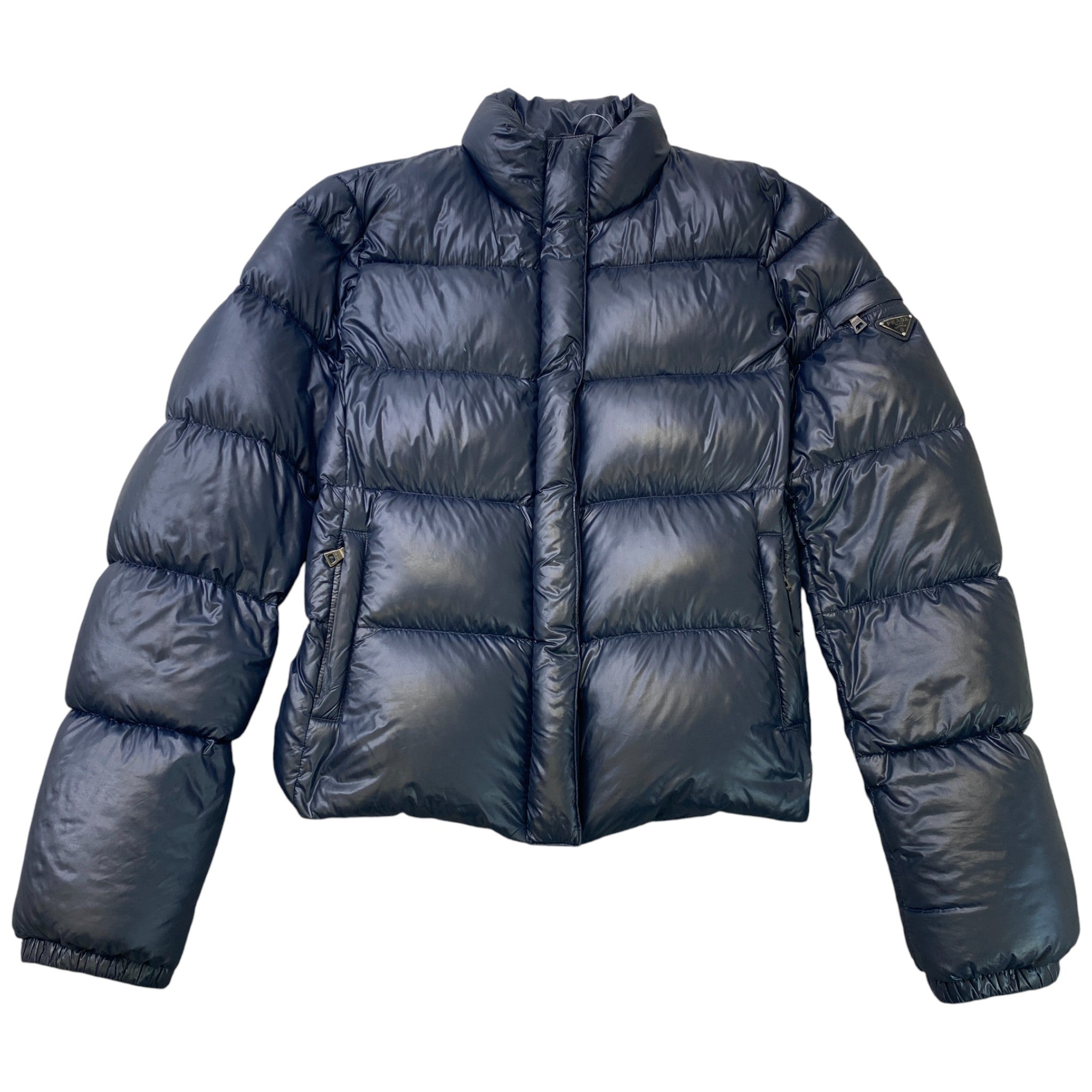 Women's Plaque Logo Size It 46 / Uk 14 Jacket Navy Size L