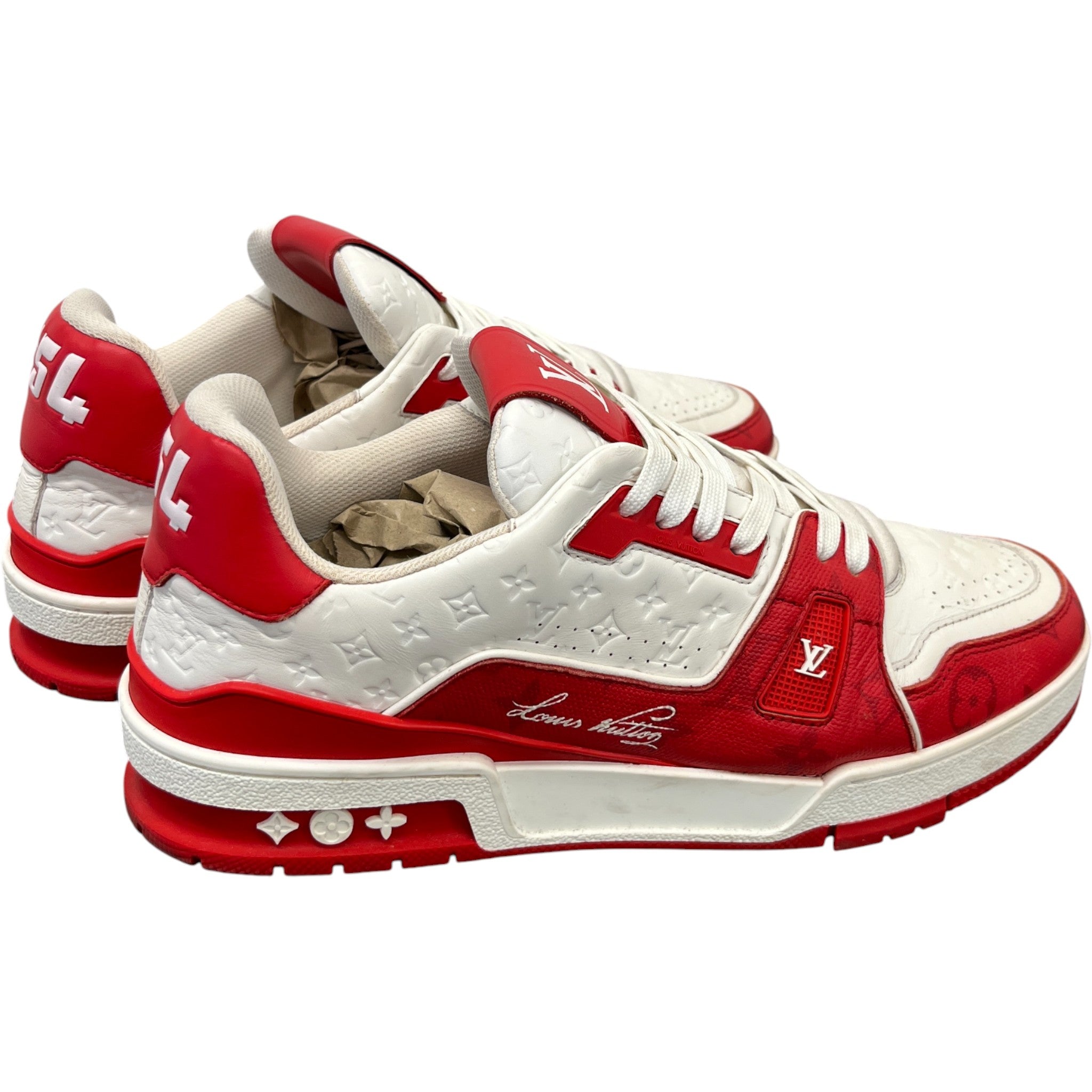 Men's Lv Low Trainers Red Size EU 42 / UK 8