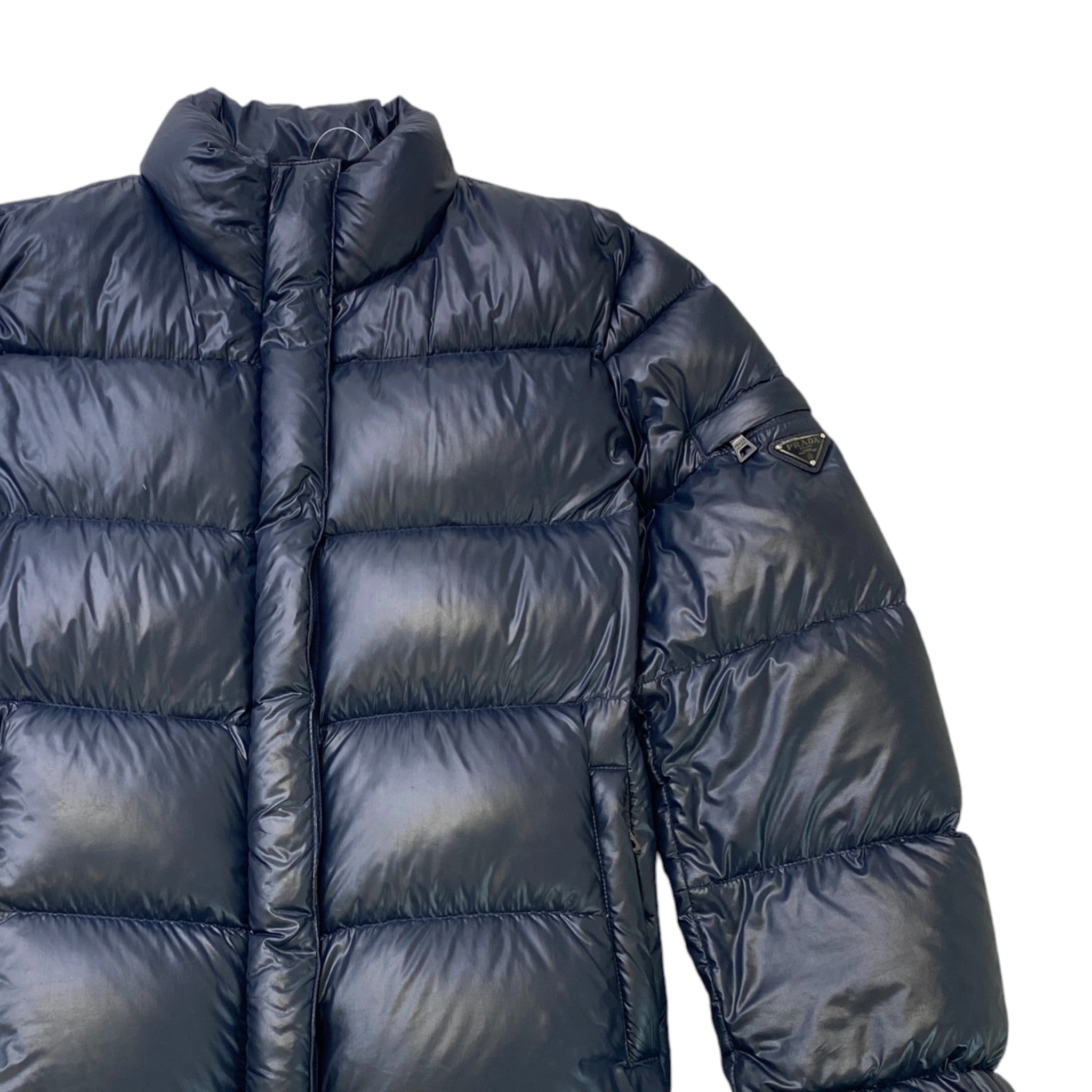 Women's Plaque Logo Size It 46 / Uk 14 Jacket Navy Size L