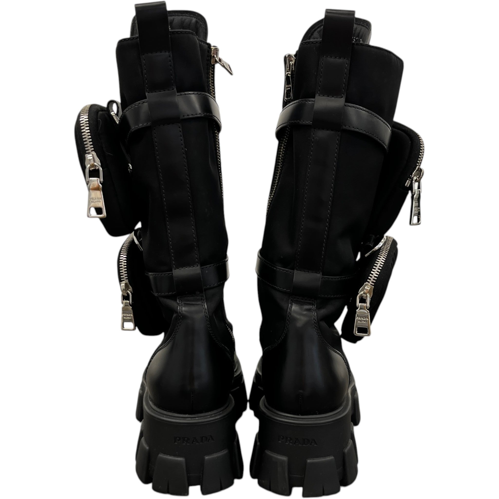 Women's Monolith Biker Boots Black Size EU 38.5 / UK 5.5