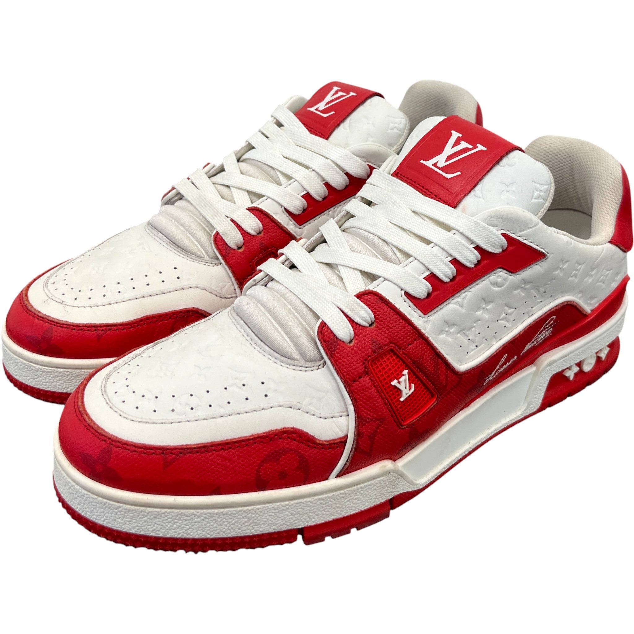 Men's Lv Low Trainers Red Size EU 42 / UK 8