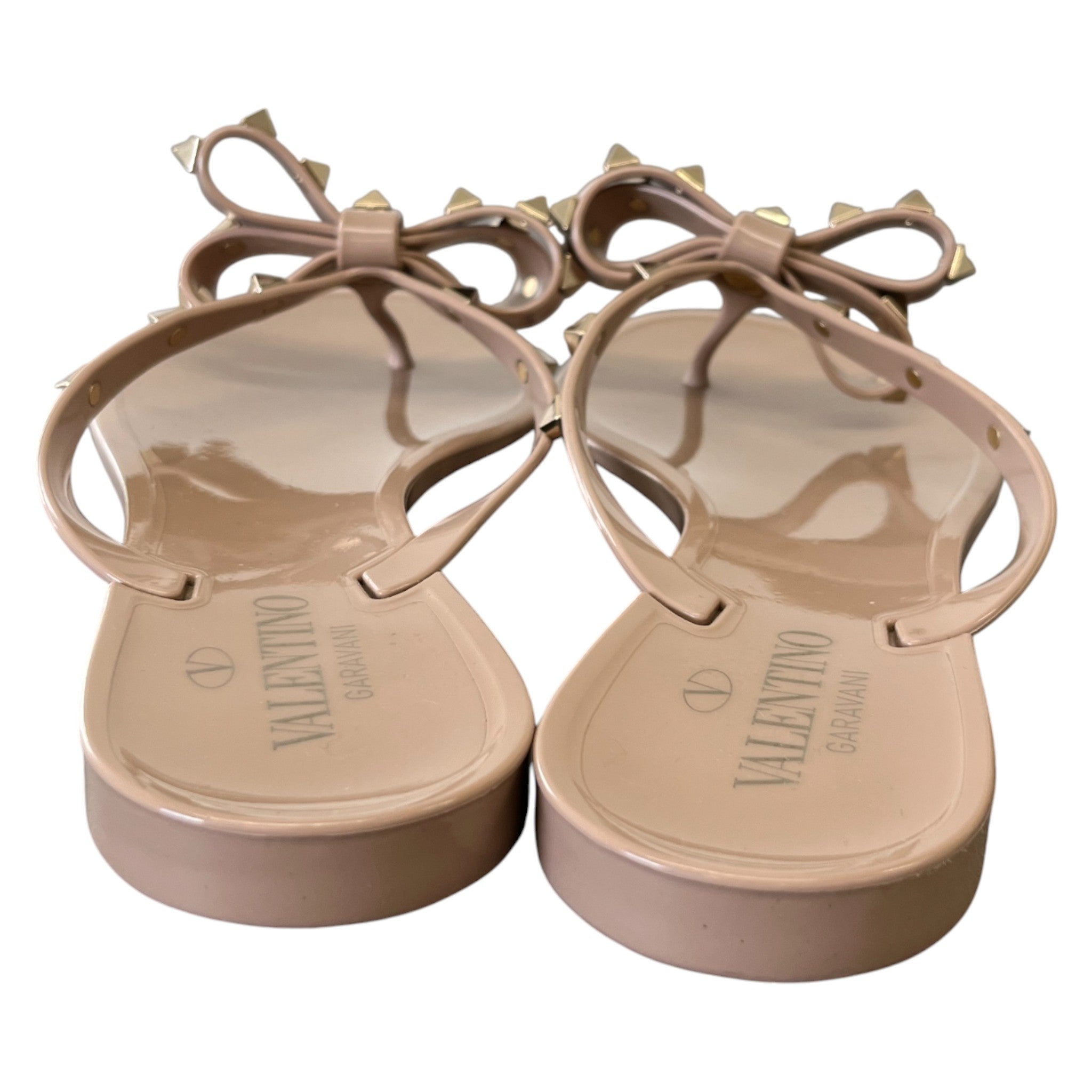 Women's Rockstud Thong Sandals Nude Size EU 41 / UK 8