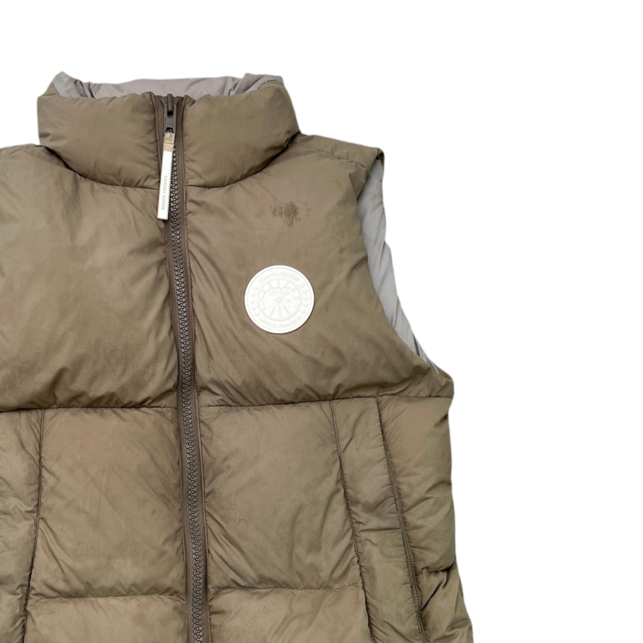 Men's Lawrence Puffer Gilet Khaki Size S