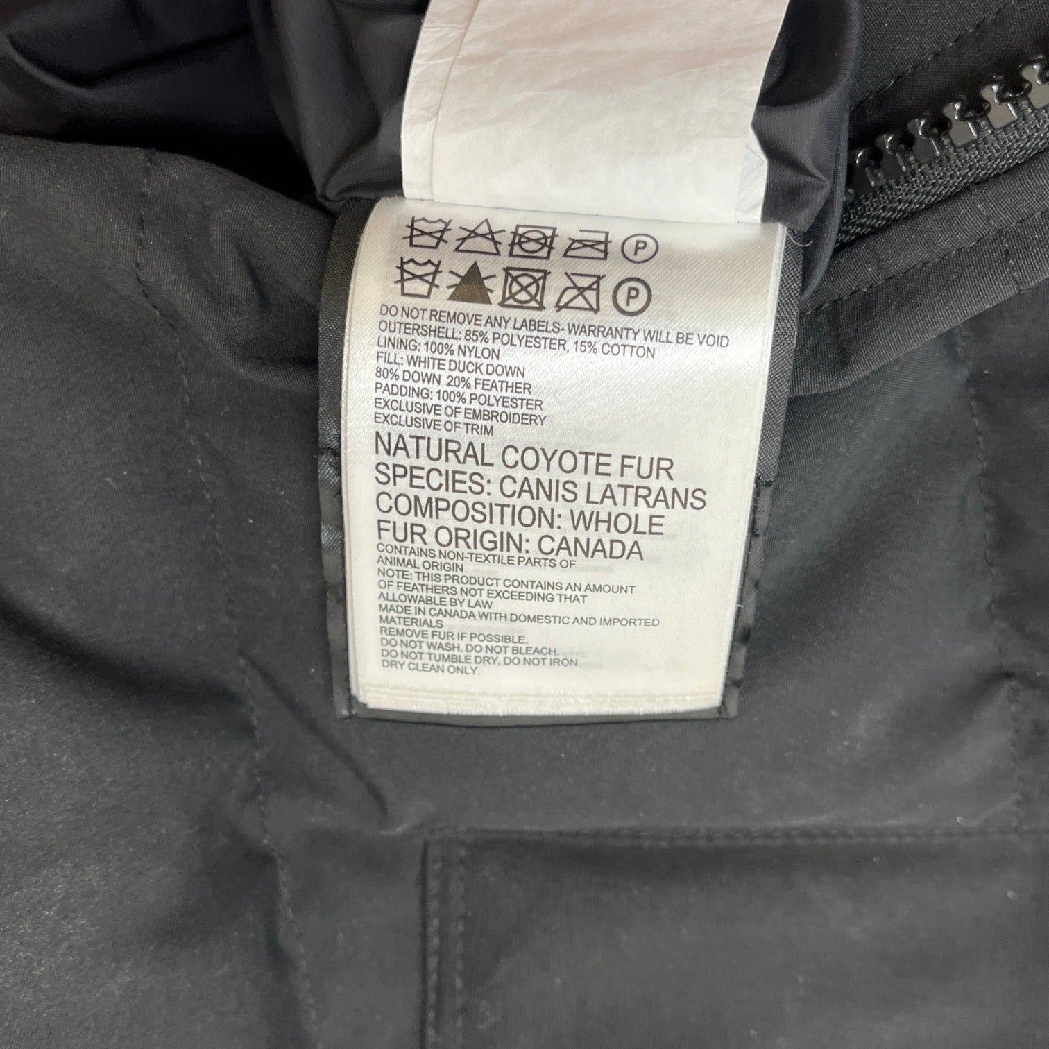 Men's Carson Parka Down Jacket Black Size M