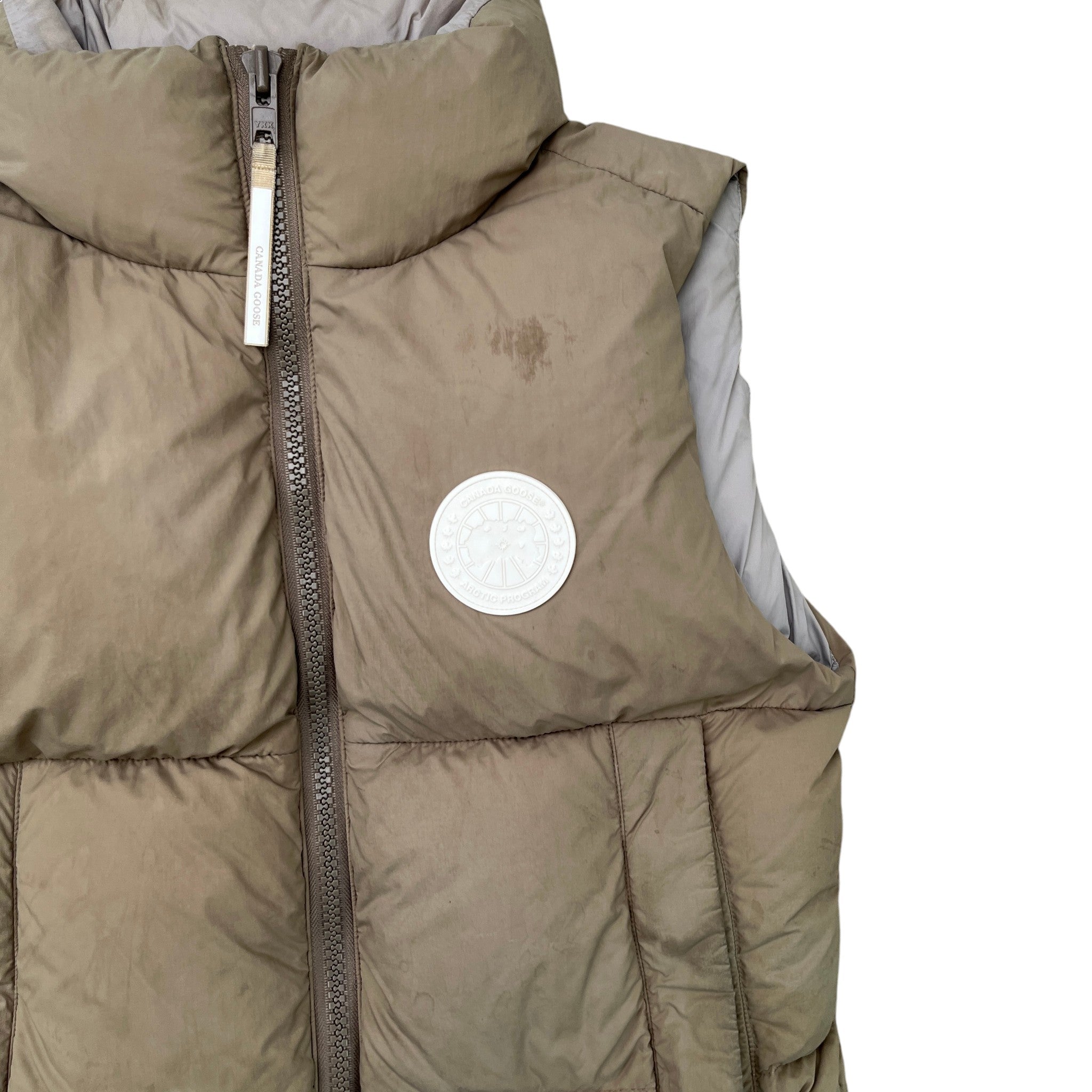 Men's Lawrence Puffer Gilet Khaki Size S
