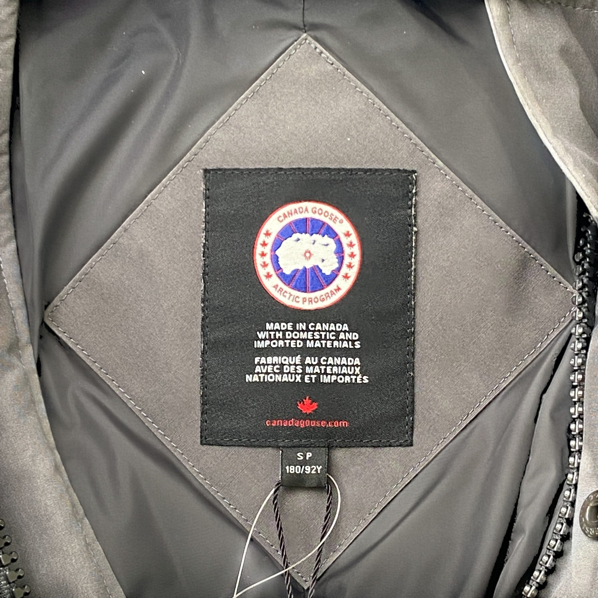 Men's Macmillan Parka Down Jacket Grey Size S