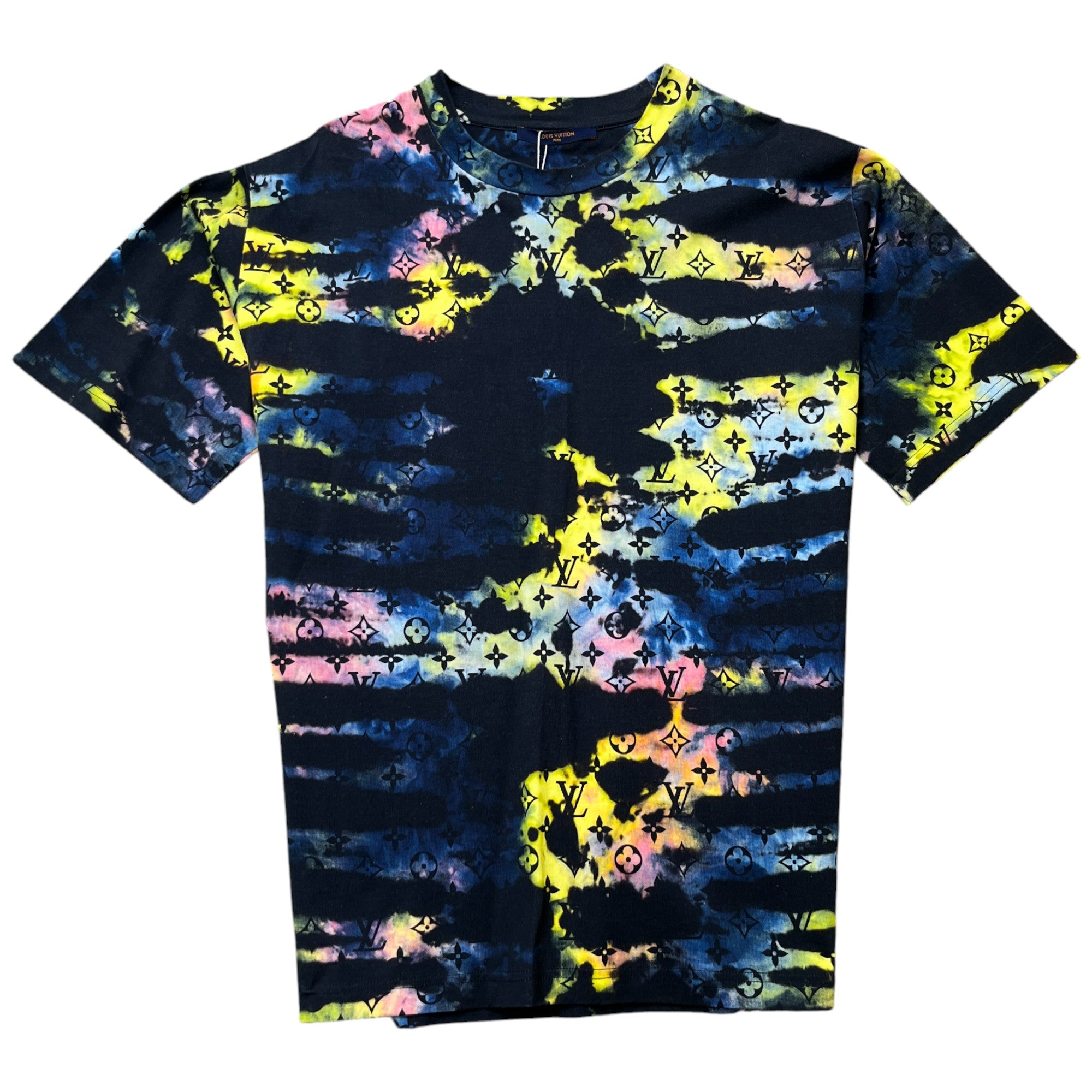 Men's Monogram Tie-Dye T-Shirt Multi-Coloured Size XL