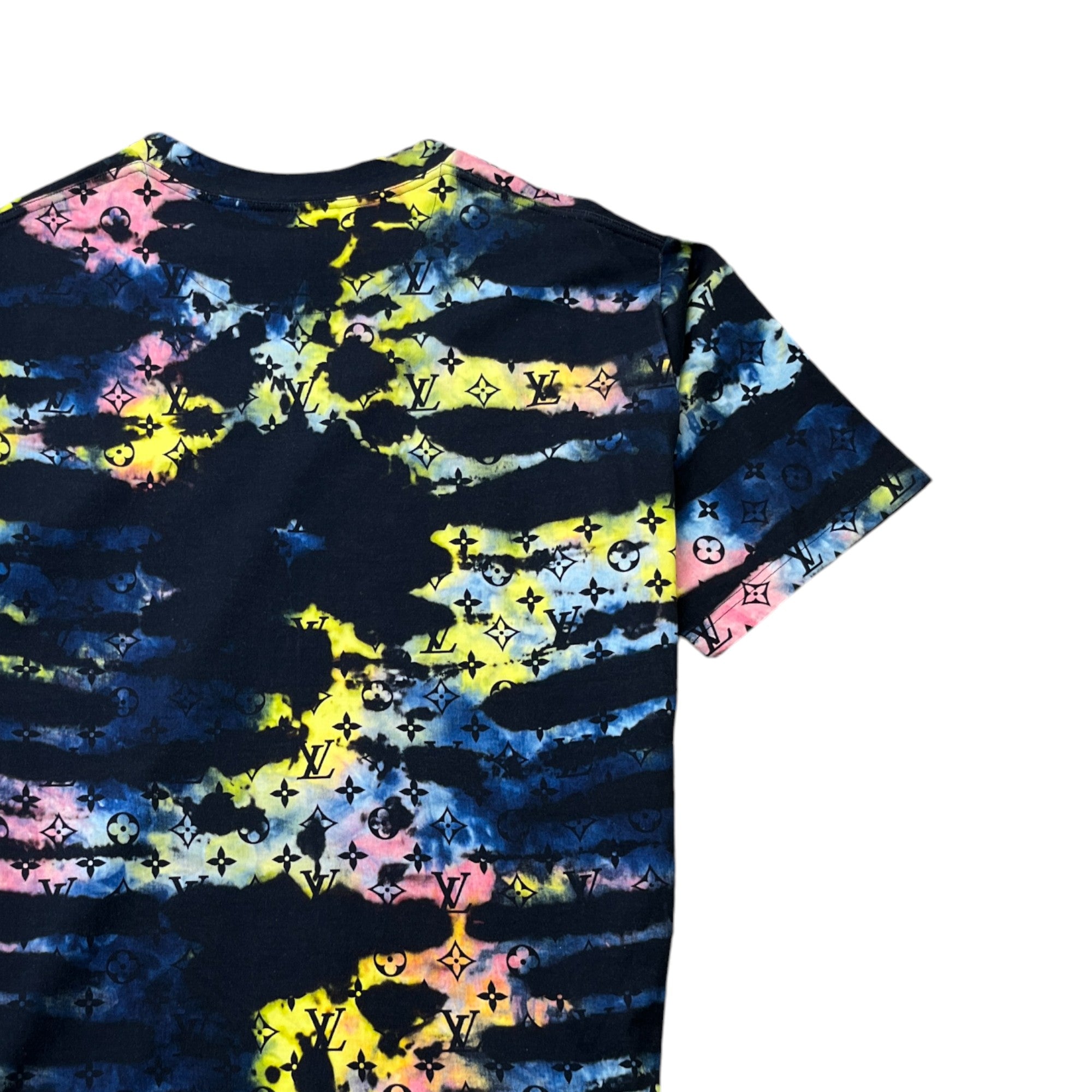 Men's Monogram Tie-Dye T-Shirt Multi-Coloured Size XL