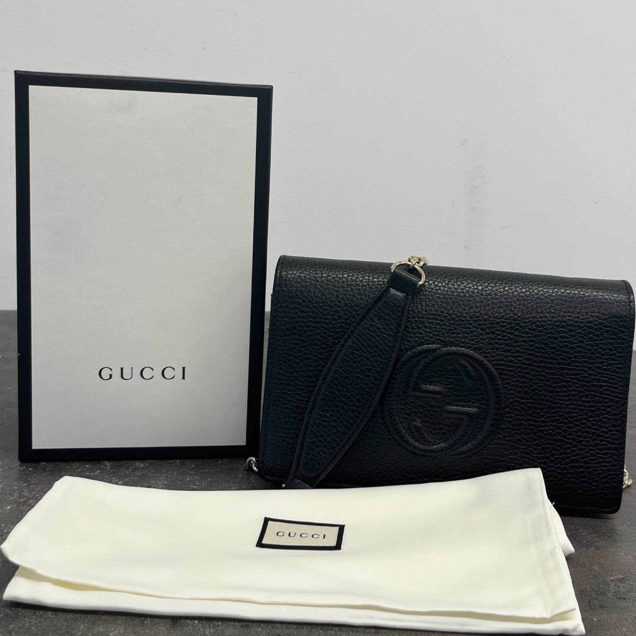 Women's Soho Wallet On Chain Bag Black