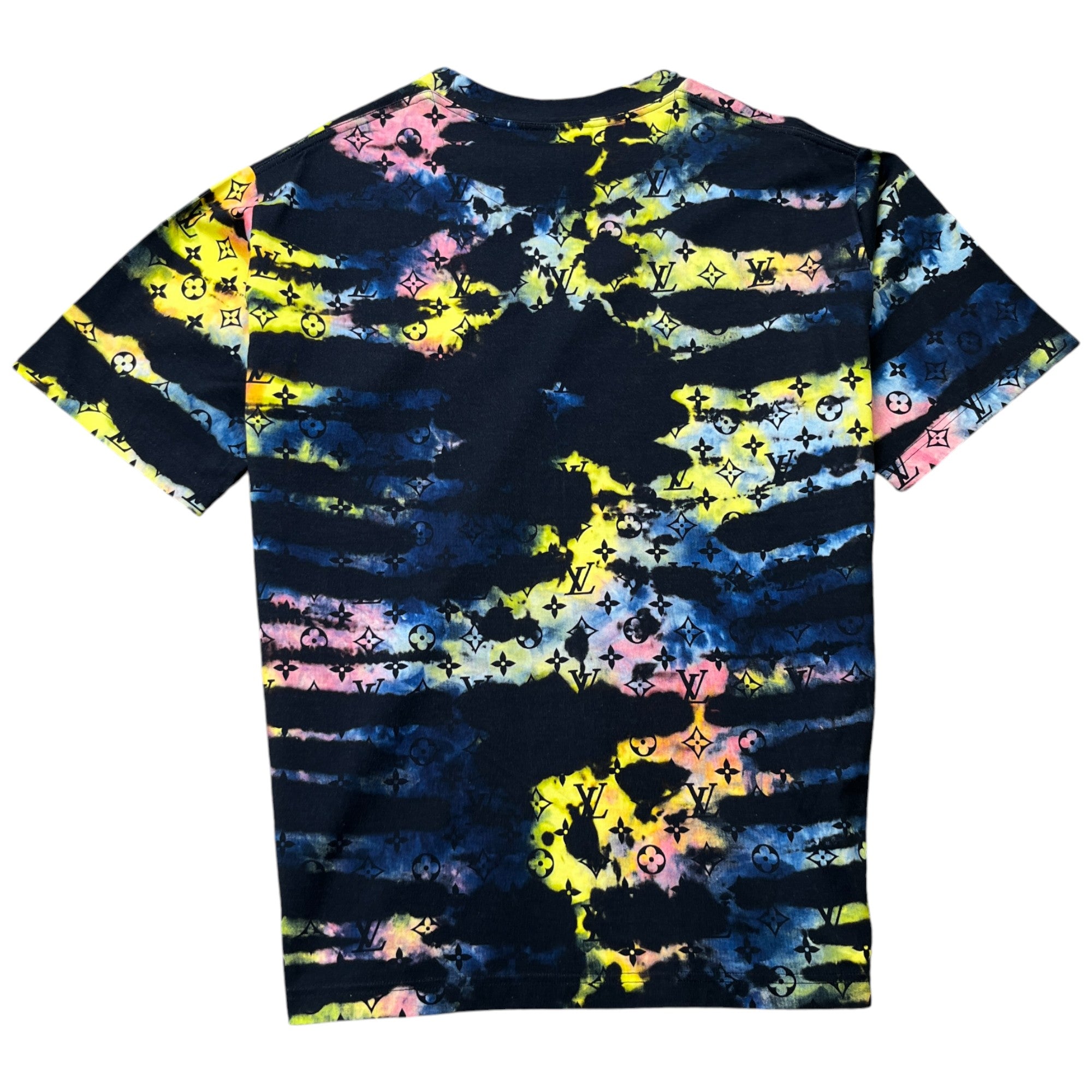 Men's Monogram Tie-Dye T-Shirt Multi-Coloured Size XL