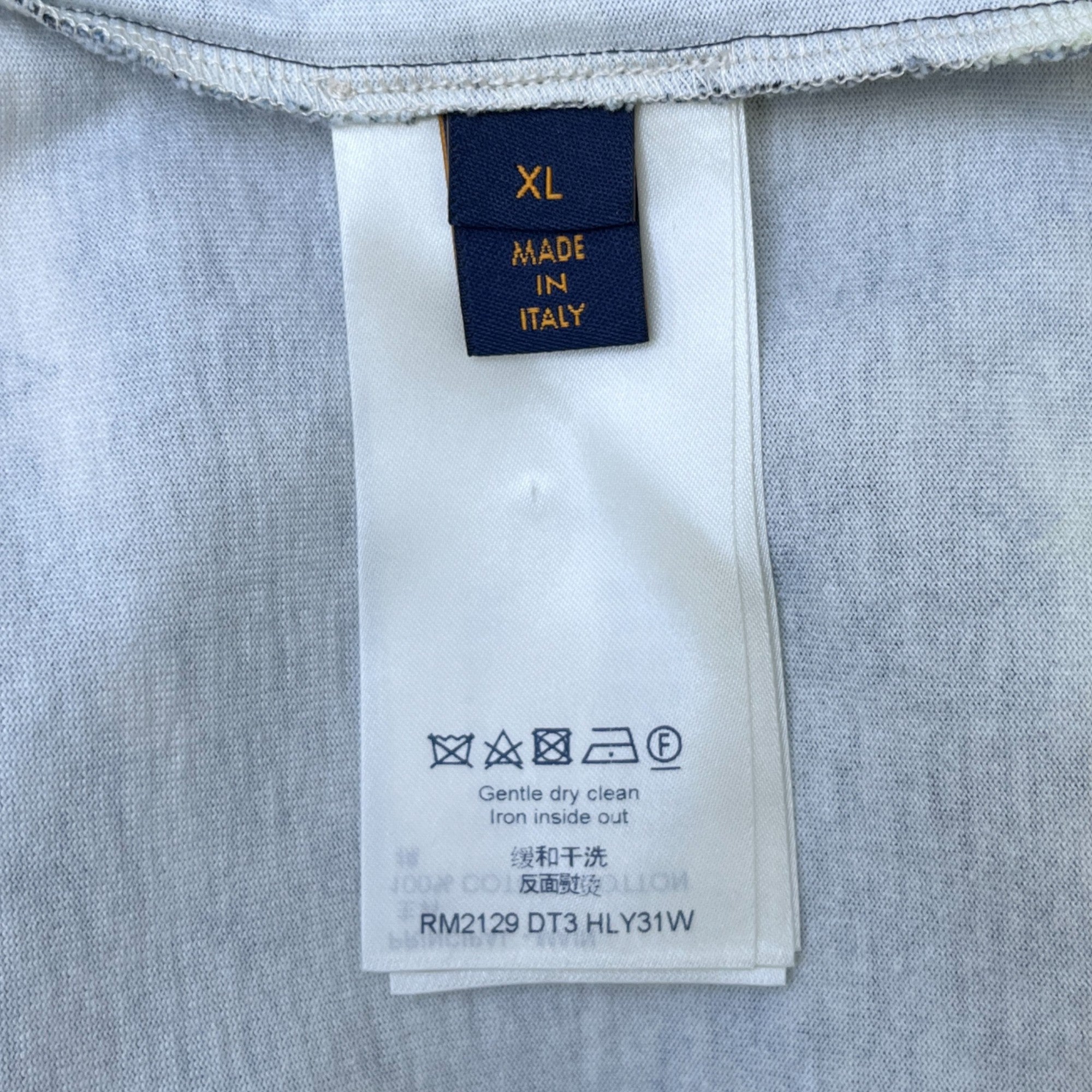 Men's Monogram Tie-Dye T-Shirt Multi-Coloured Size XL