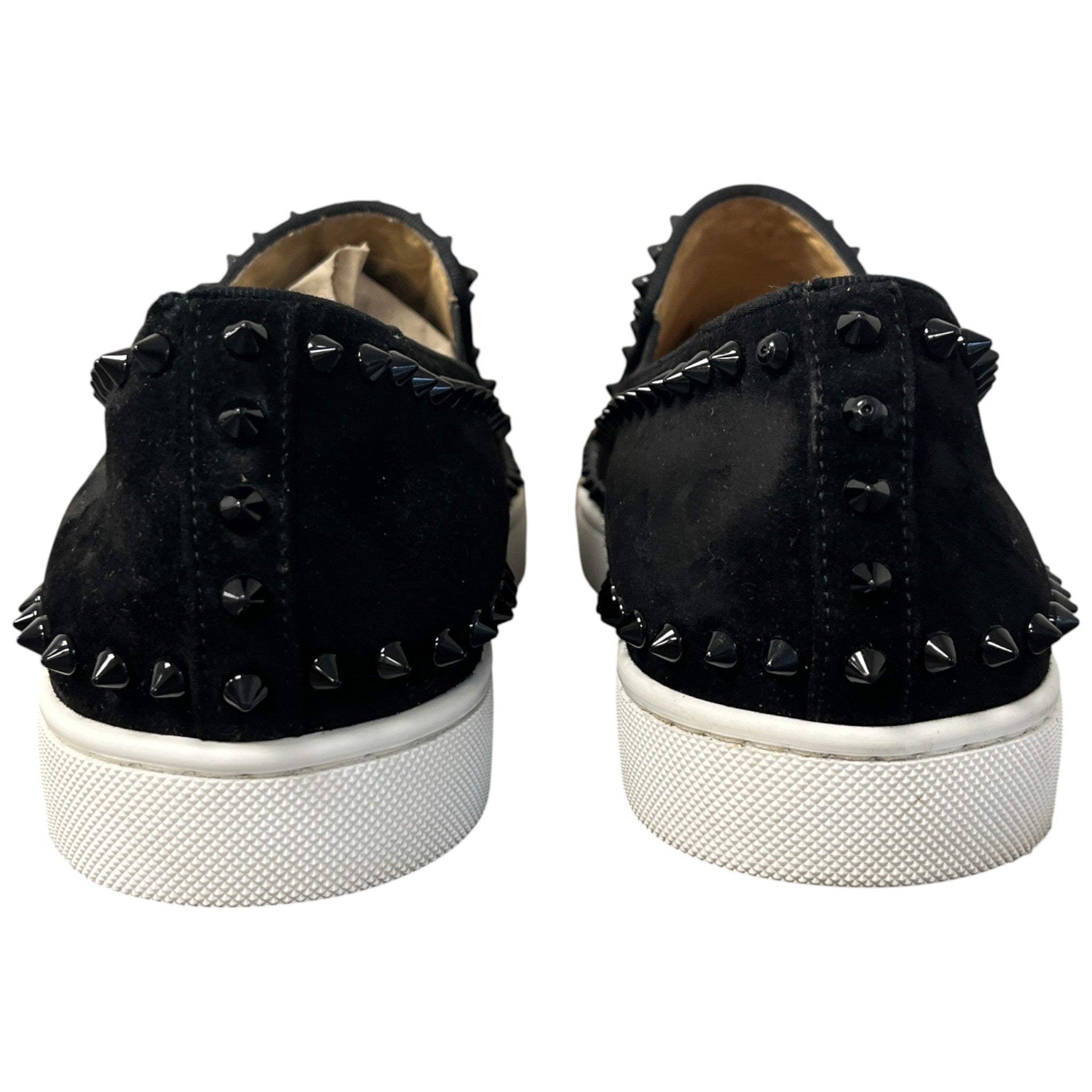 Men's Pik Boat Flat Veau Velours Loafers Black Size EU 41 / UK 7