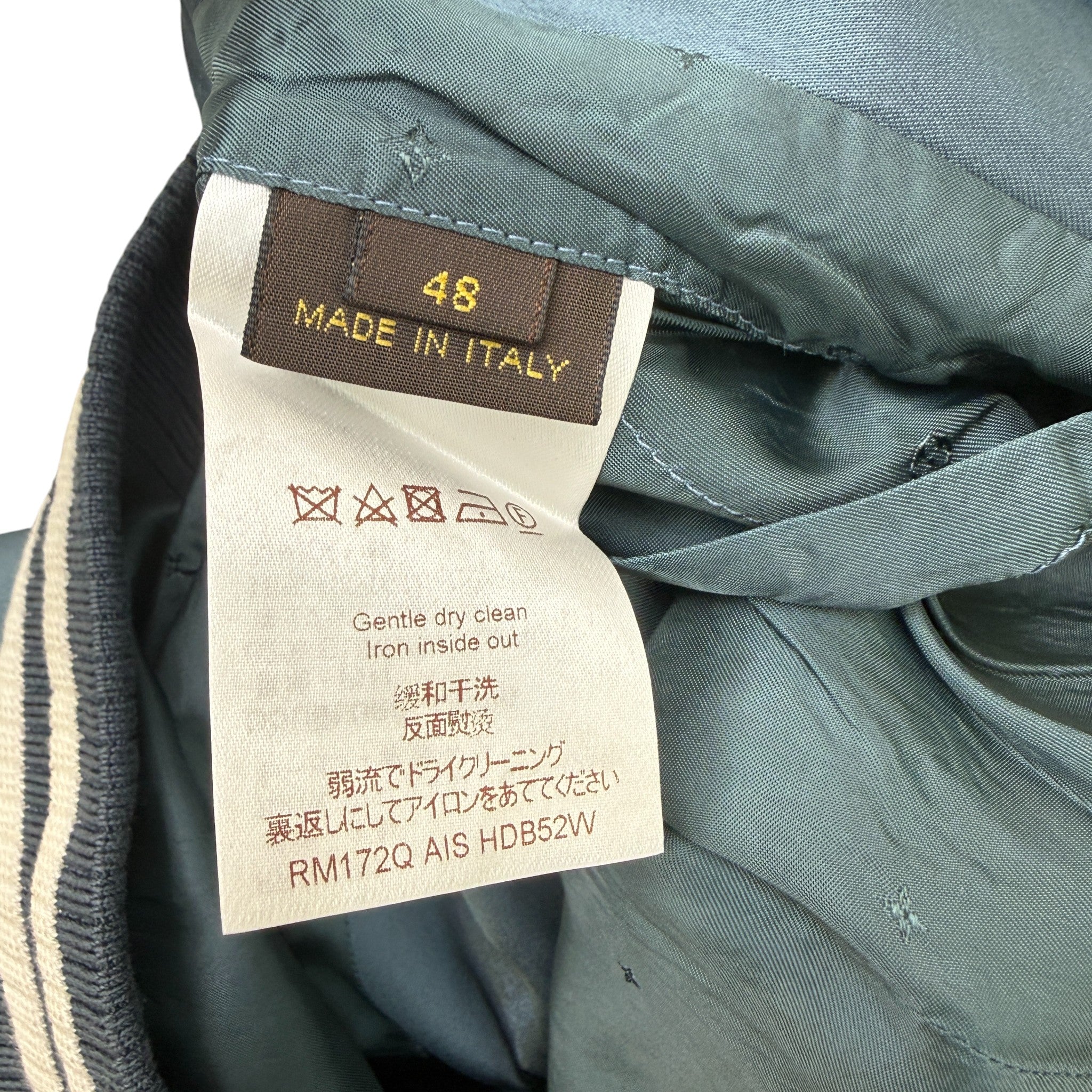 Men's Embroidered Logo Varsity Jacket Blue Size IT 48 / M