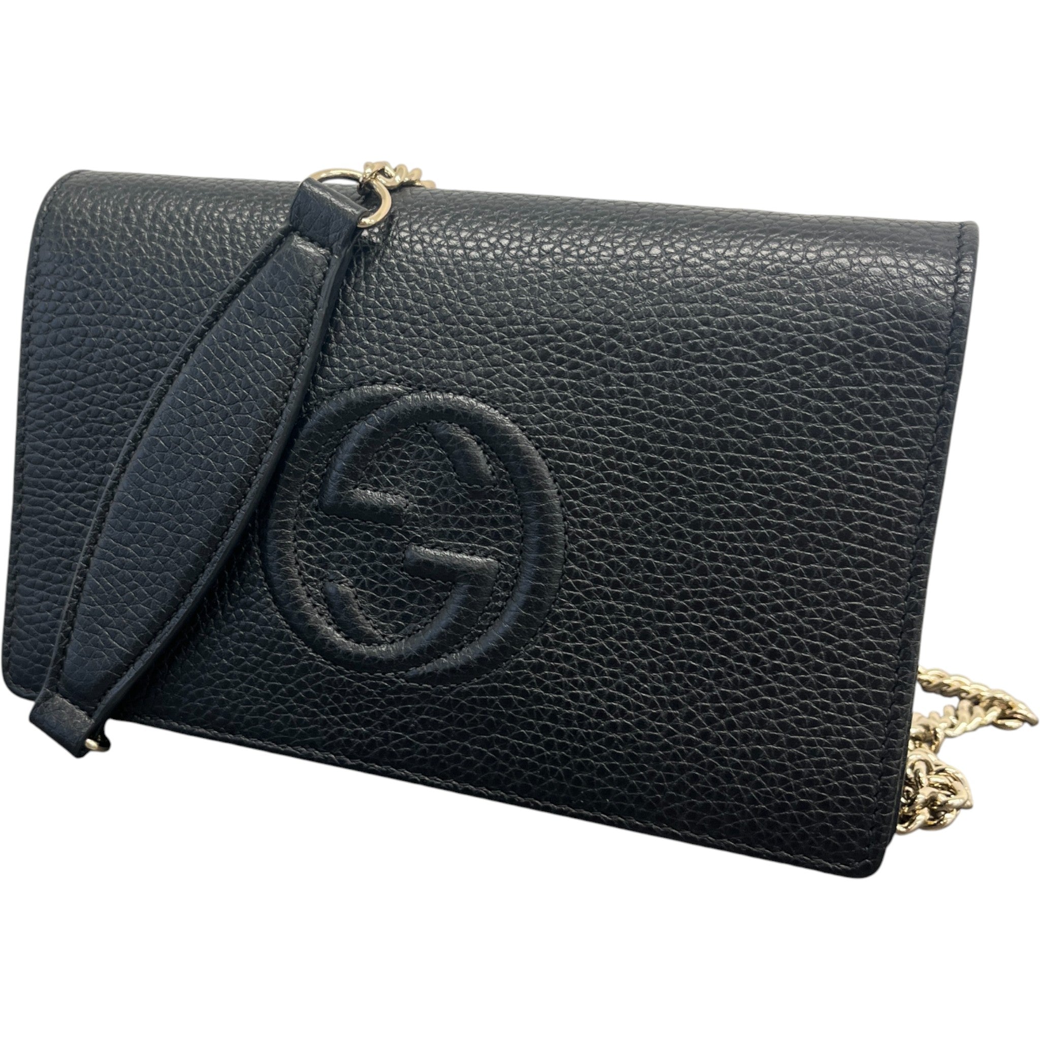 Women's Soho Wallet On Chain Bag Black