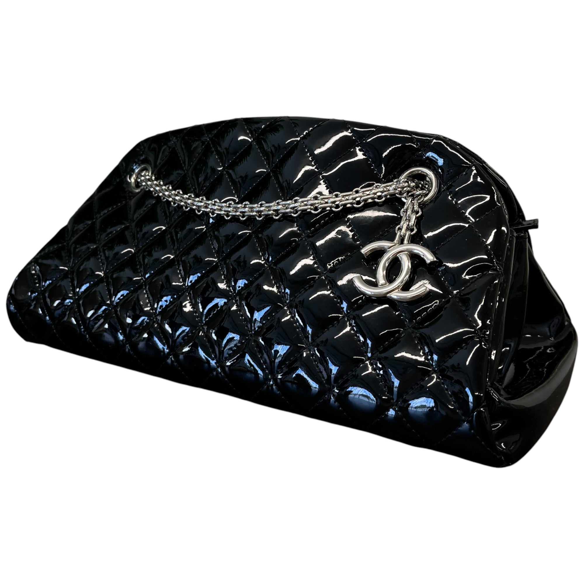 Women's Medium Patent Just Mademoiselle Bag Black