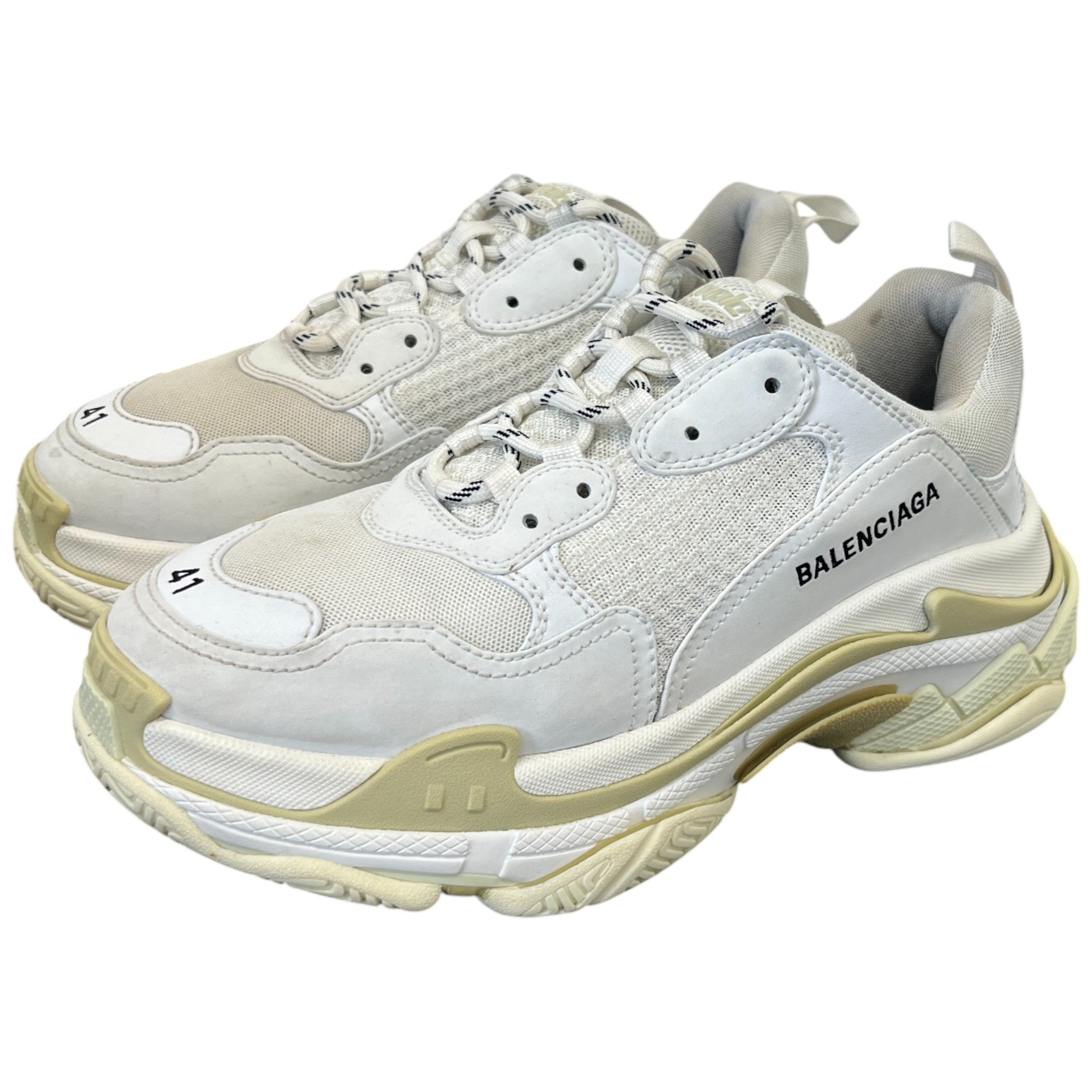 Men's Triple S Low Trainers White Size EU 41 / UK 7