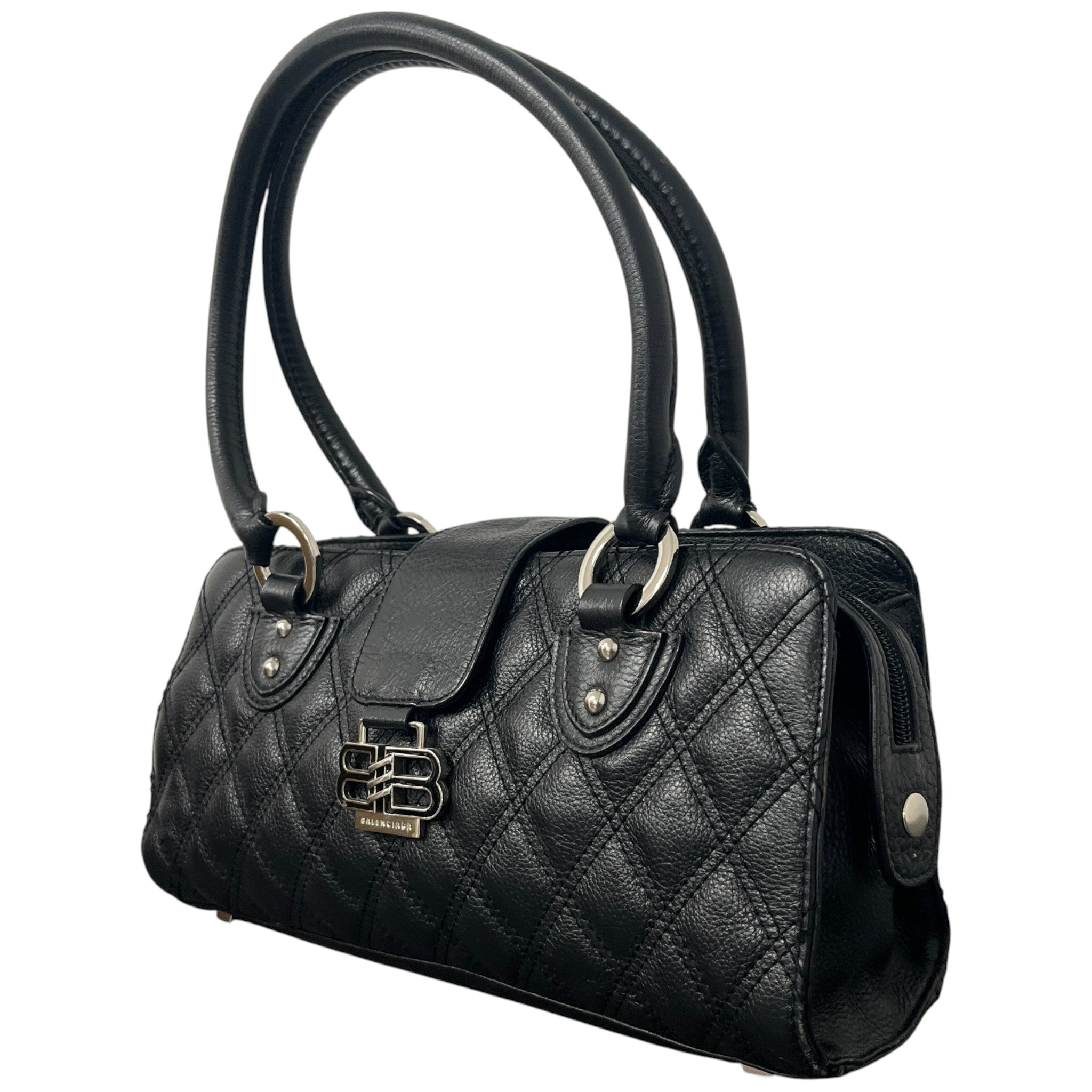 Women's Interlocking Bb Logo Handbag Black