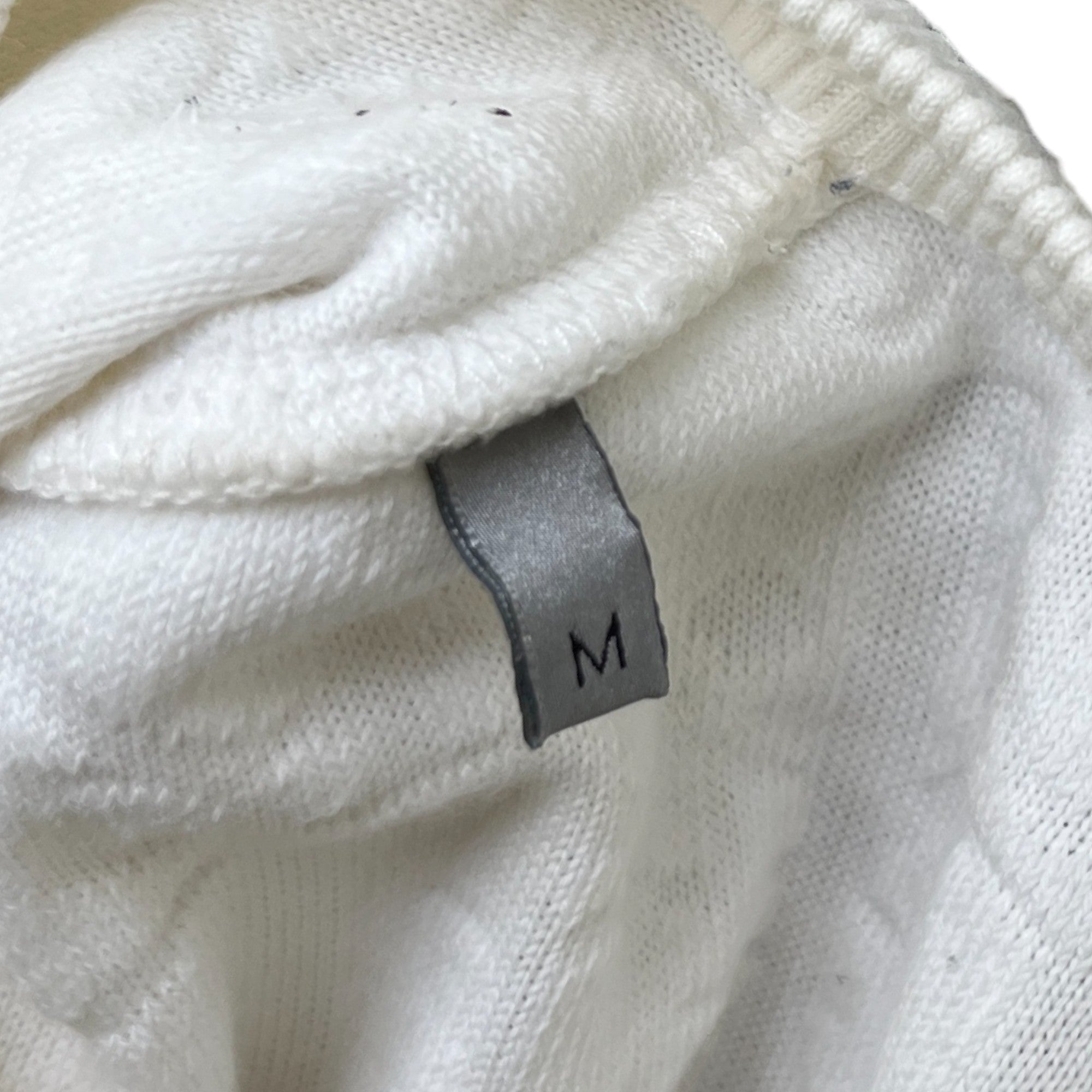 Men's Oblique Terry Towelling T-Shirt White Size M