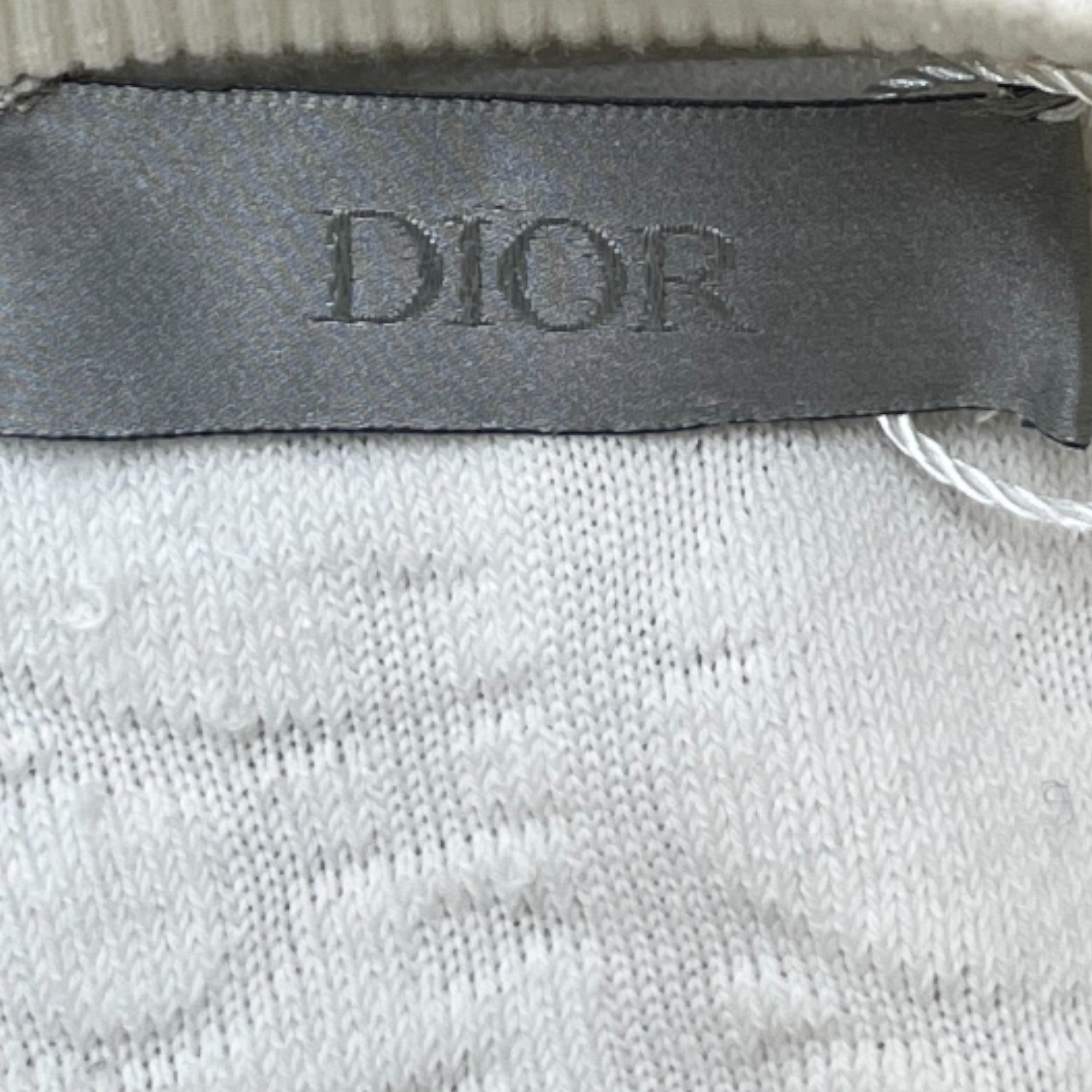 Men's Oblique Terry Towelling T-Shirt White Size M