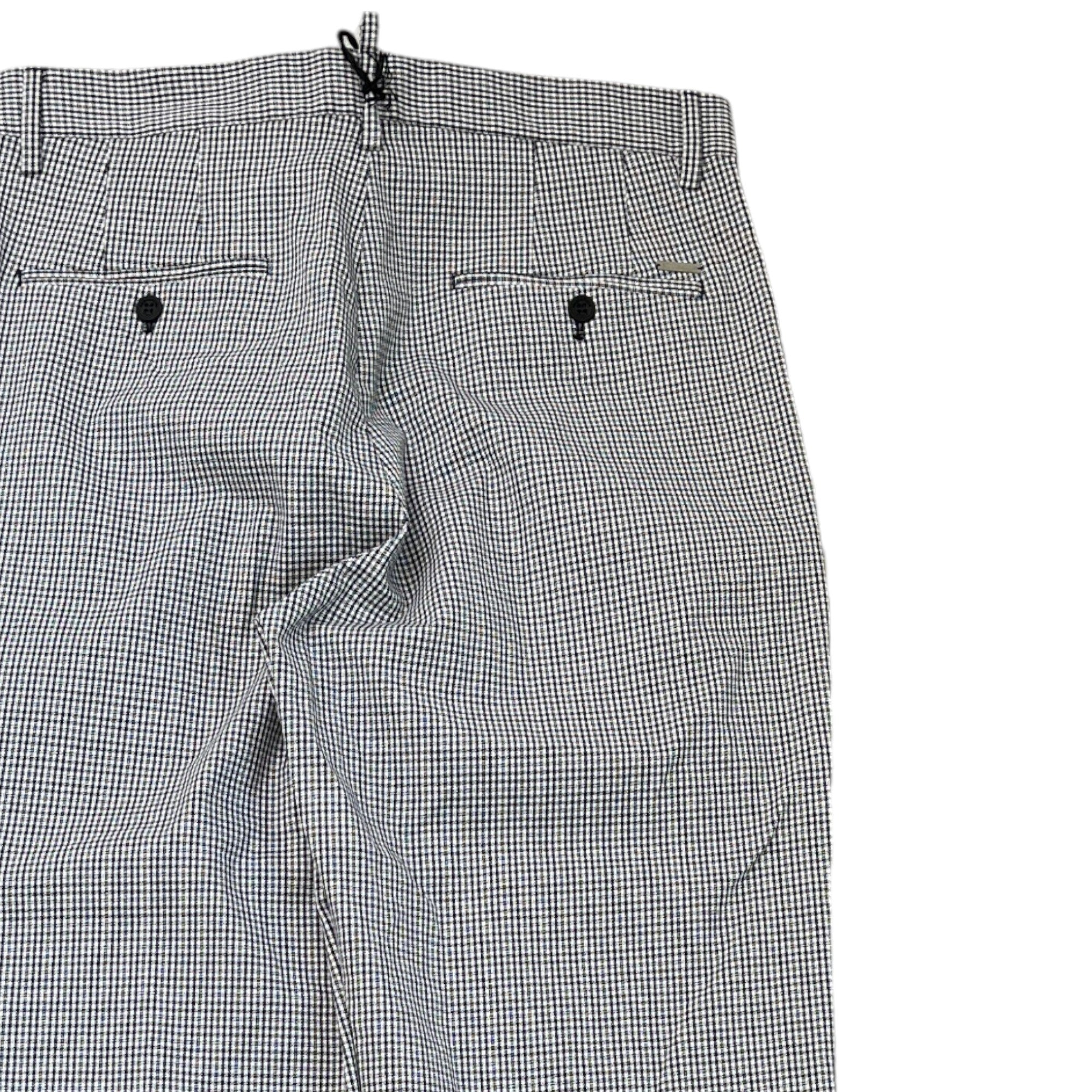 Men's Check Trousers Black Size IT 48 / UK 32