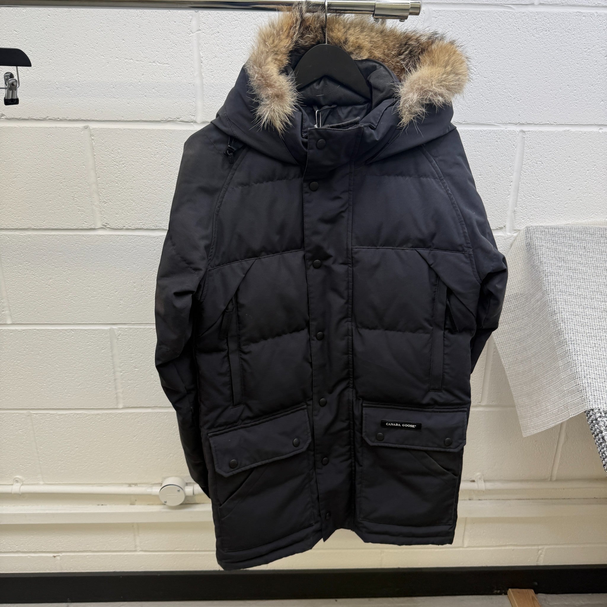 Men's Emory Parka Down Jacket Navy Size S