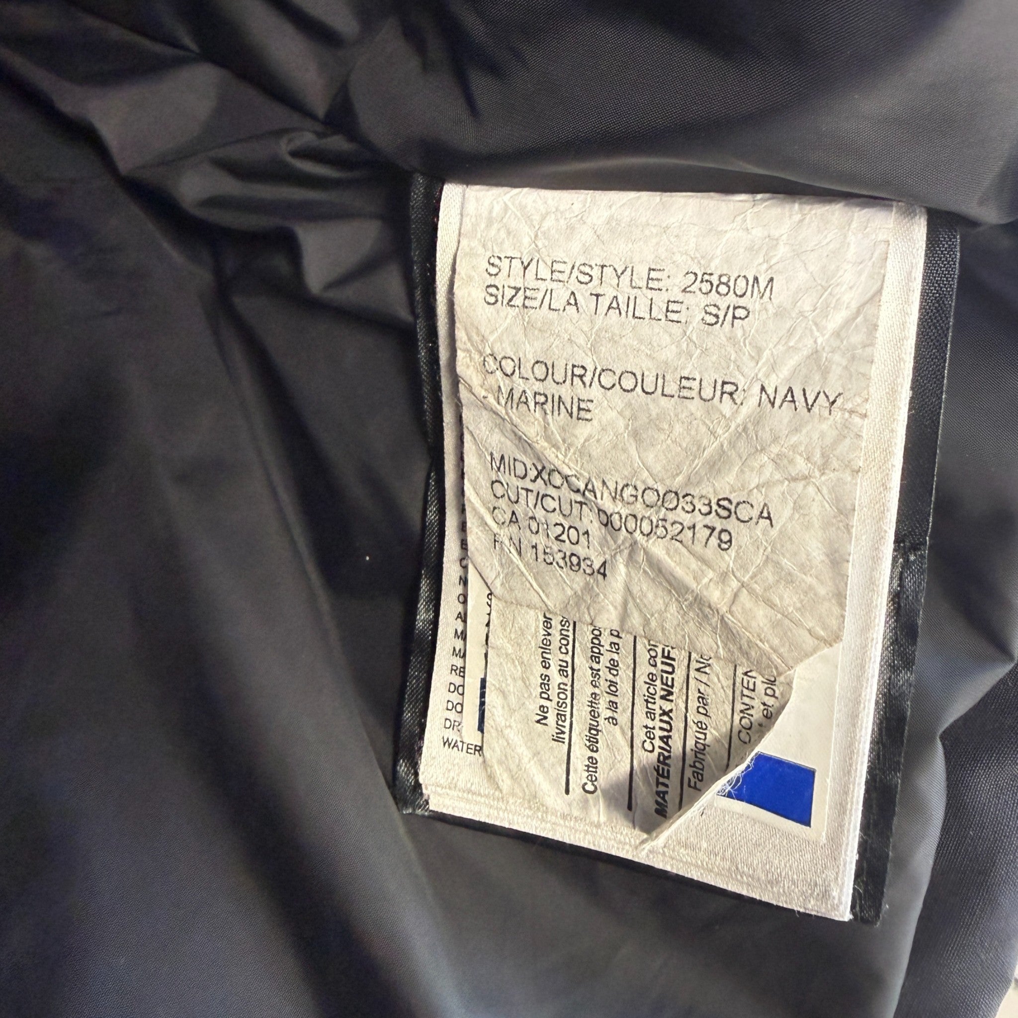 Men's Emory Parka Down Jacket Navy Size S