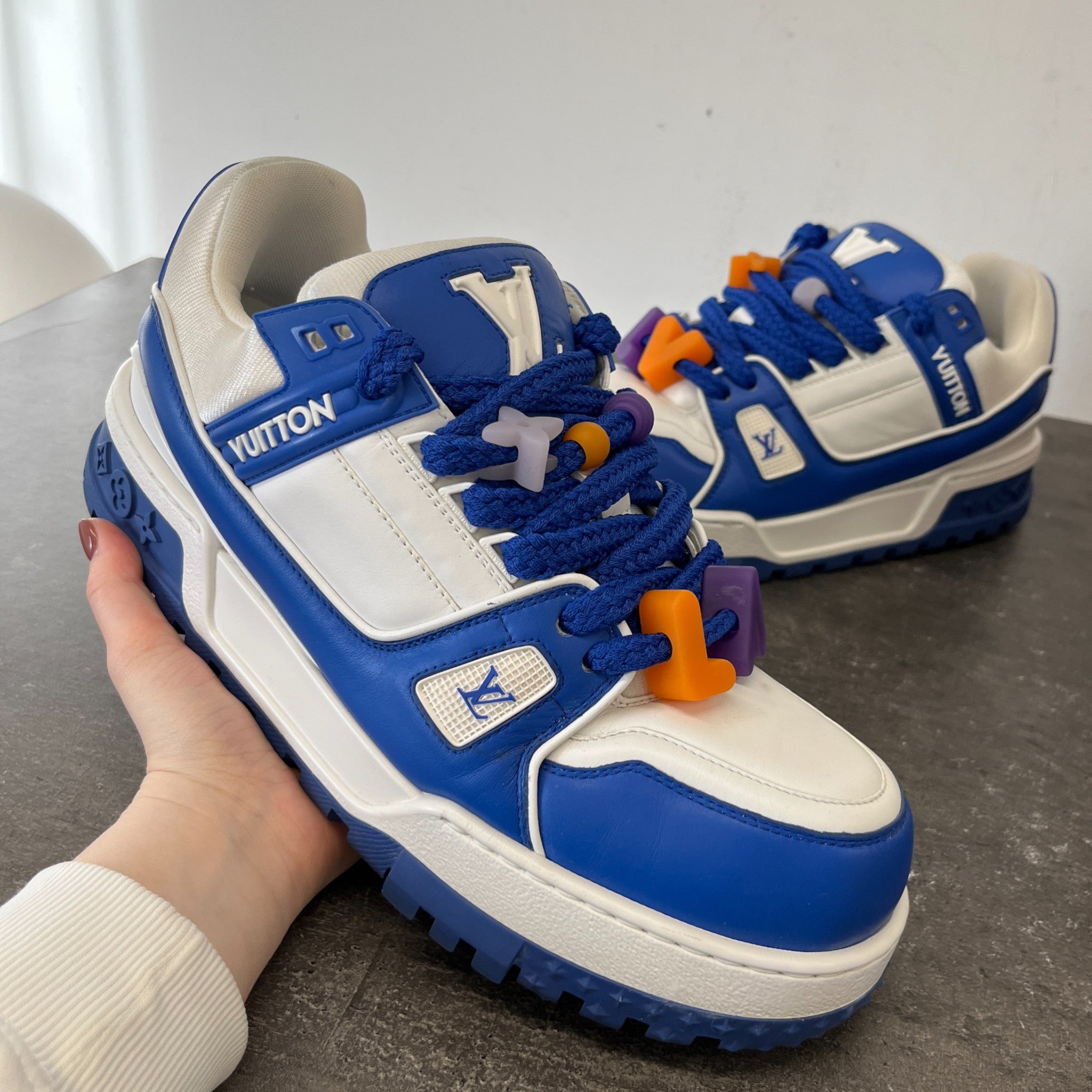 Men's Lv Maxi Low Trainers Blue Size EU 43 / UK 9