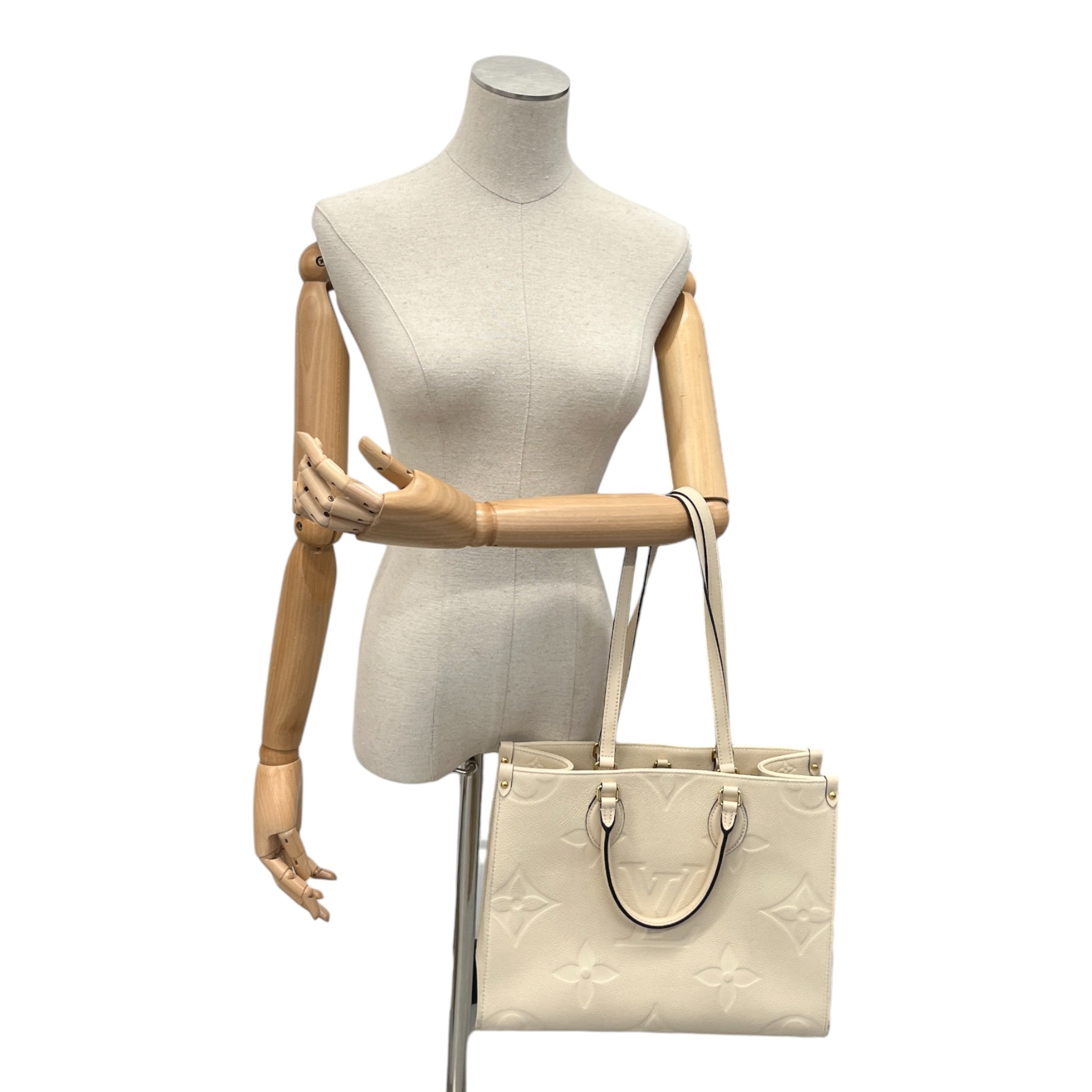 Women's Monogram Onthego Mm Handbag Cream