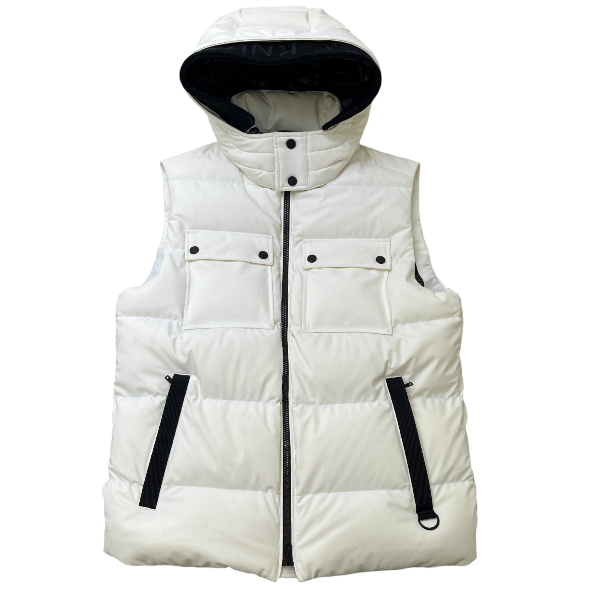 Men's Percival Hooded Gilet White Size S
